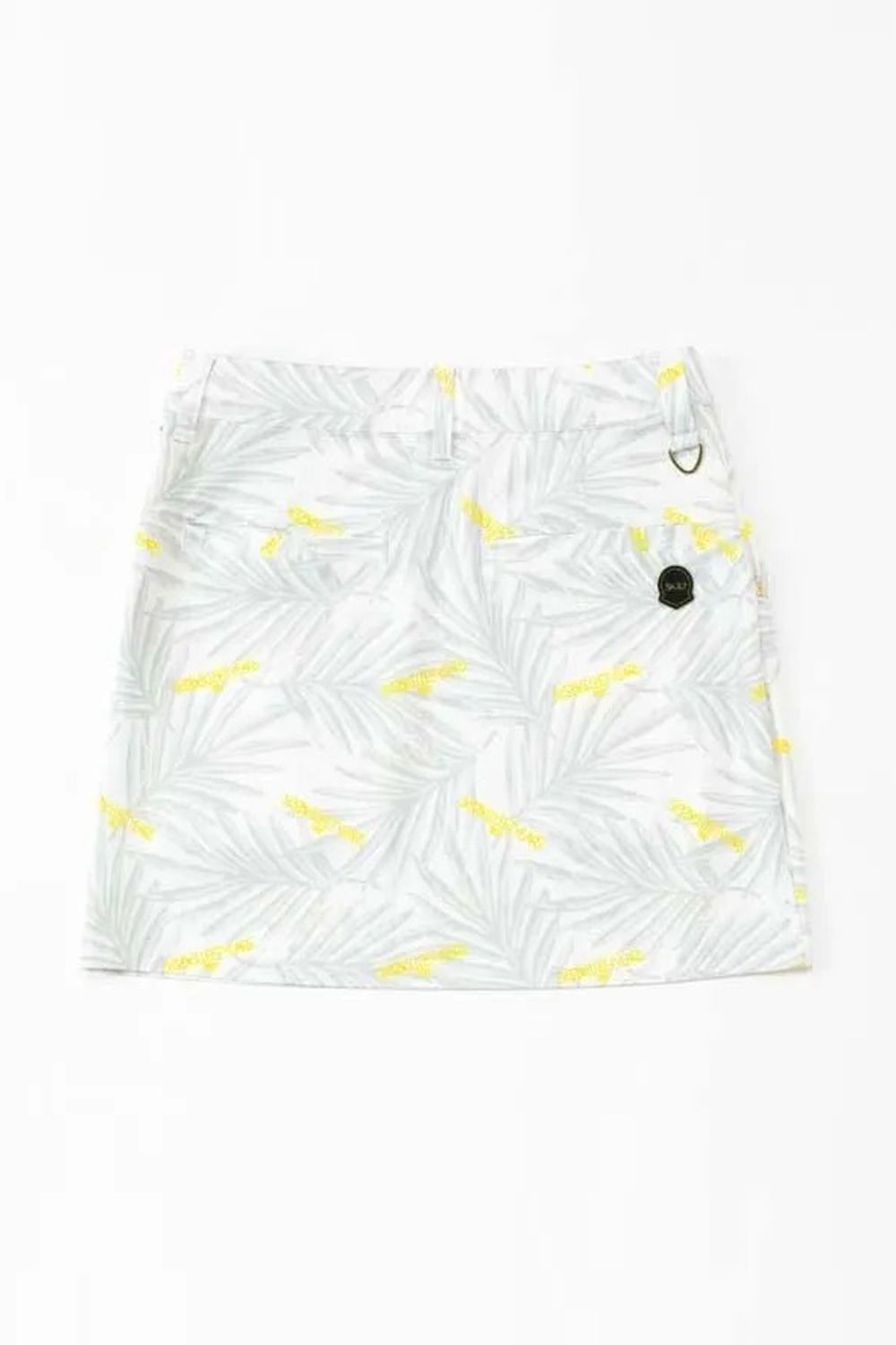 【26SS】【レディース】 PUNCHING GRAPHIC SKIRT / ボタニカルリーフ総柄 スカート (ライトグレー)*