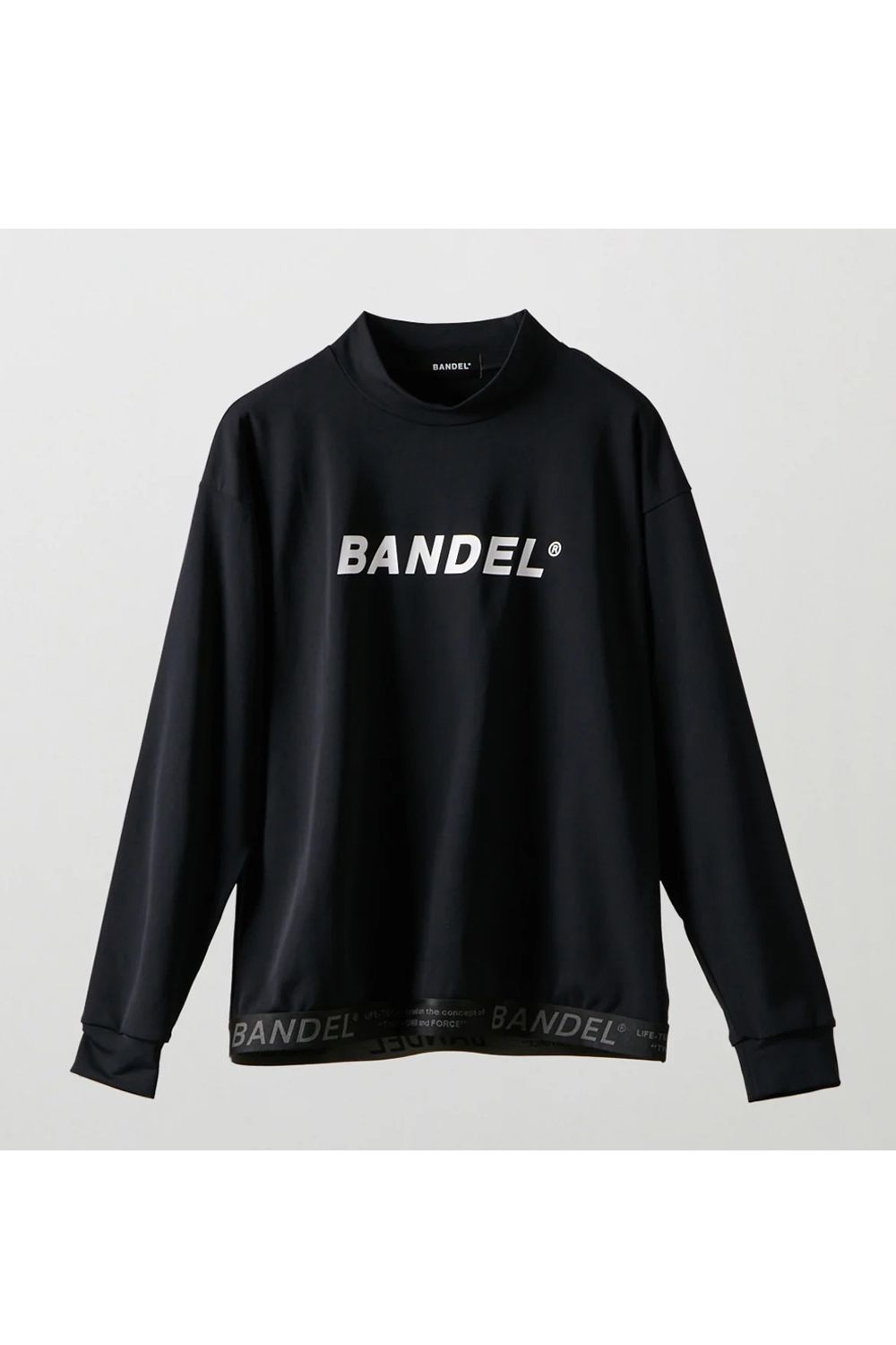 【26AW】 HEM TAPE LONG SLEEVE MOCK NECK / ヘムテープ ロングスリーブ モックネック (ブラック)