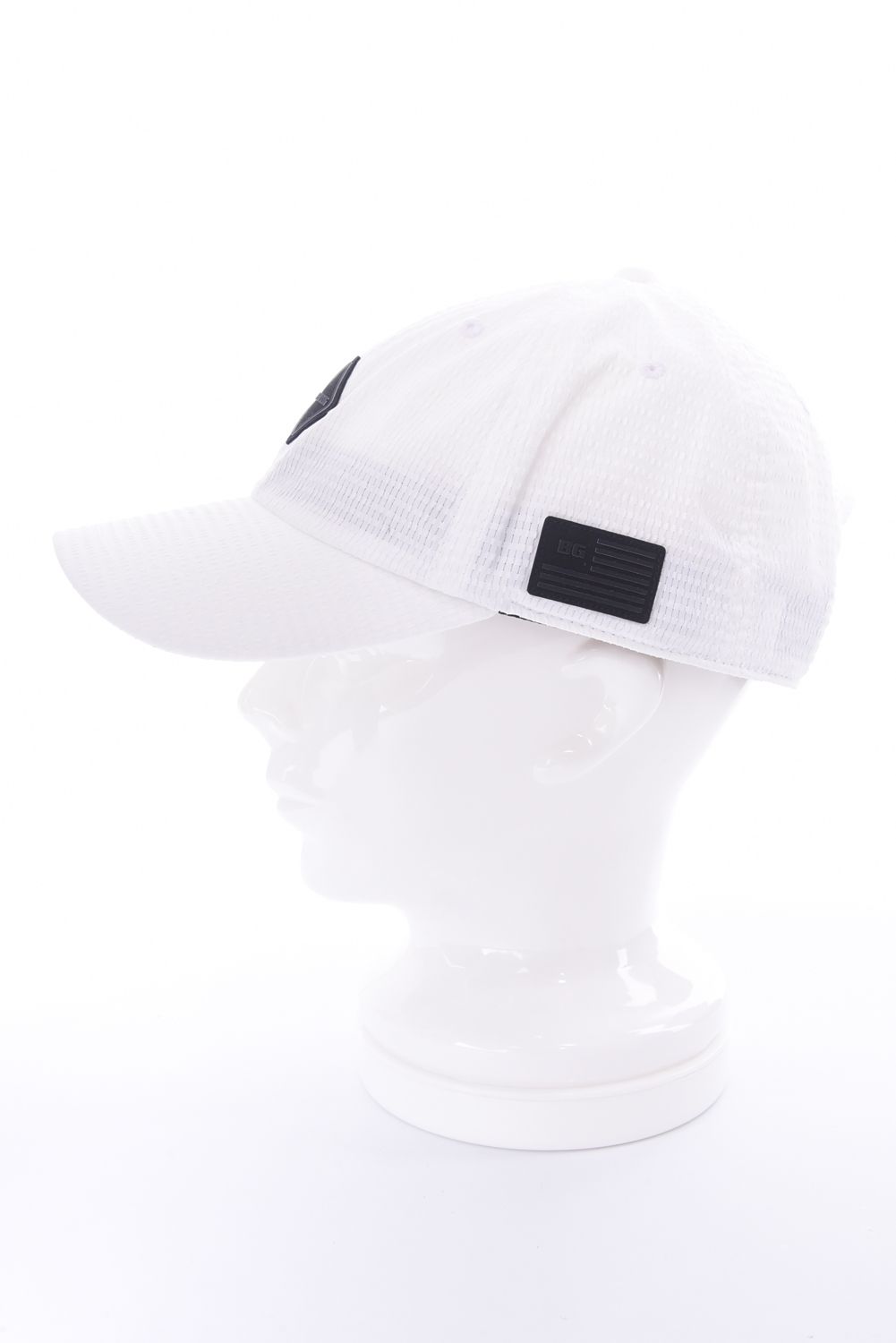 【26SS】 MEN’S SEERSUCKER CAP / シアサッカー ダイヤモンドロゴ キャップ (ホワイト)