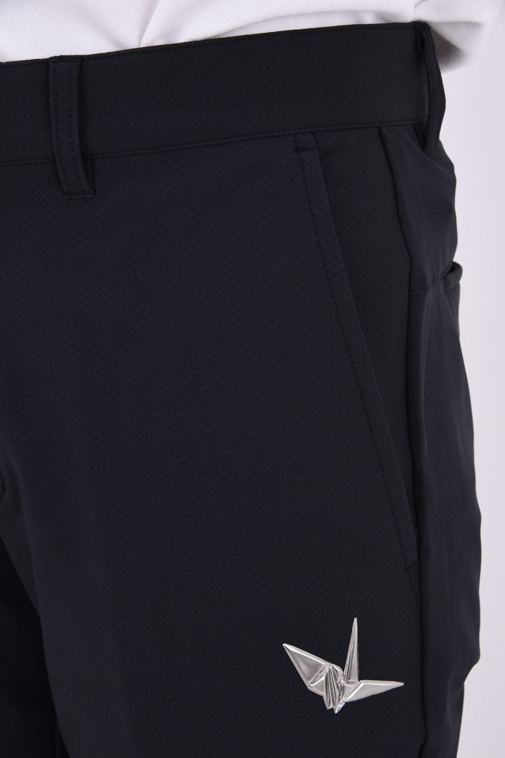 【26AW】 Long Pants / バックロゴ テーパードシルエット ロングパンツ (ブラック)