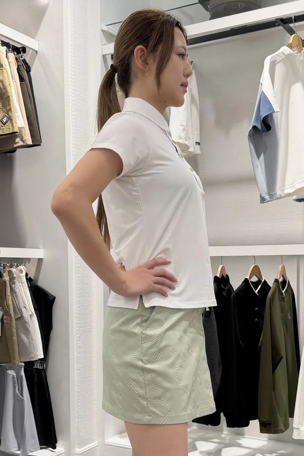 【ポイント10倍】 【26SS】【レディース】 BOSELLI DRY SHIRTS / ドライシャツ (ホワイト)*