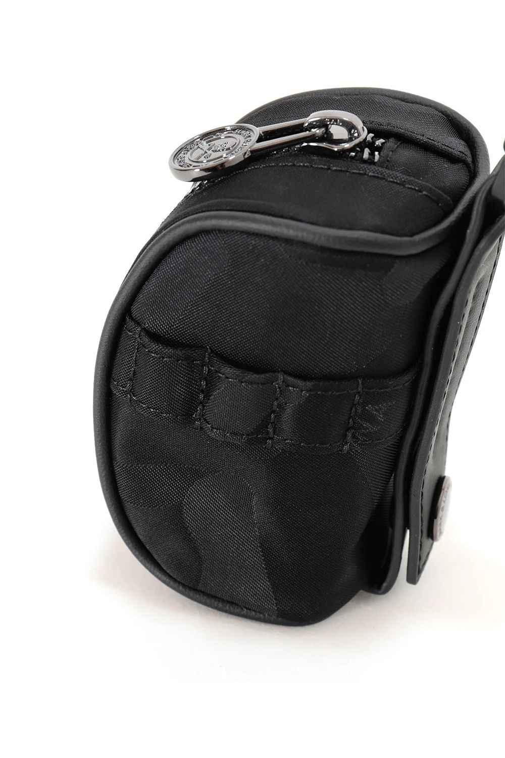 【26AW】 PREMIUM GAUGE BALL POACH / コーデュラナイロン サークルスカル スカルカモジャカード ボールポーチ (ブラック)