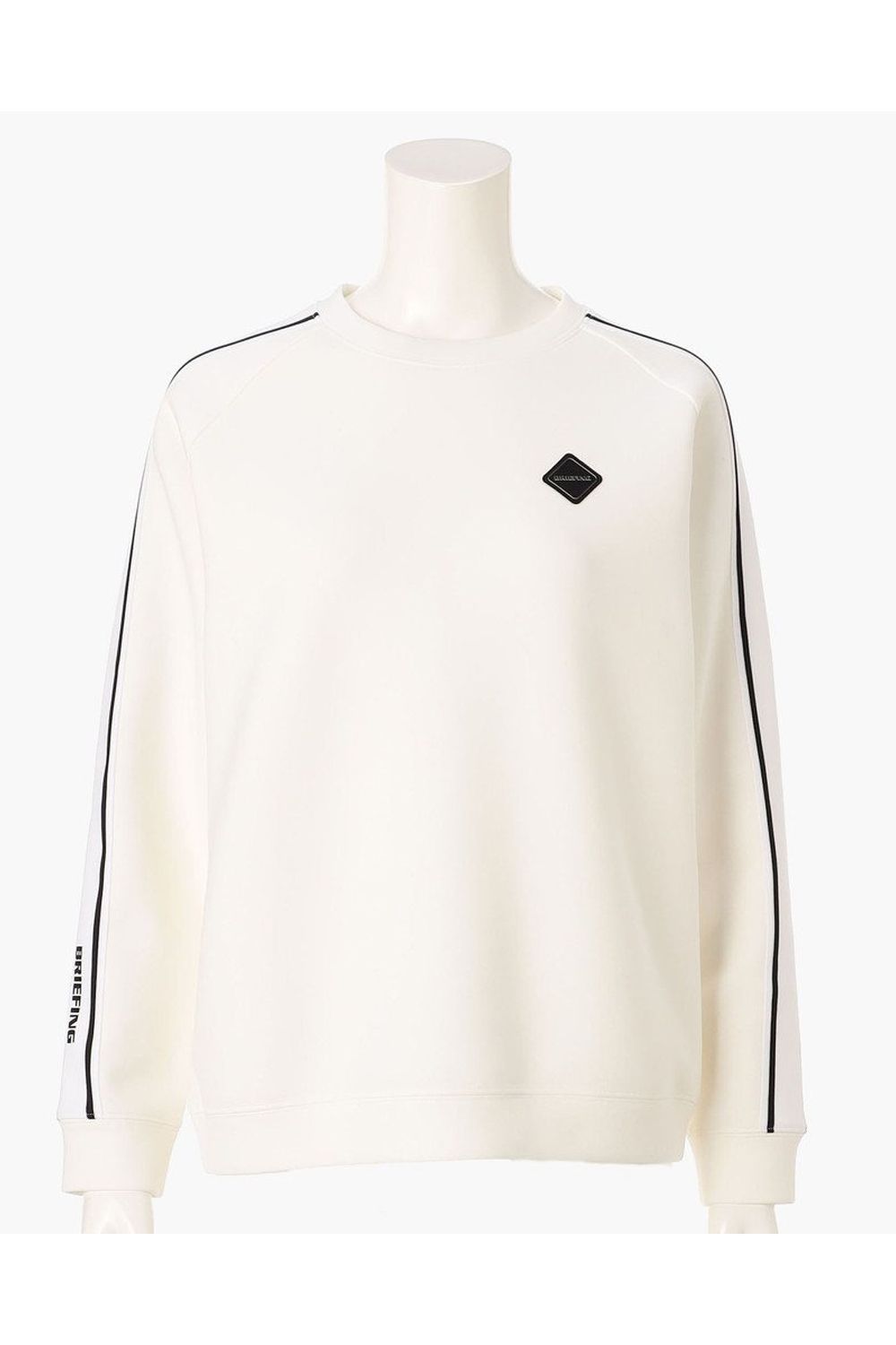 【26AW】【レディース】 WOMEN’S WARM LINE CREWNECK TOP / ダンボールニット サイドライン クルーネックトップス (ホワイト)