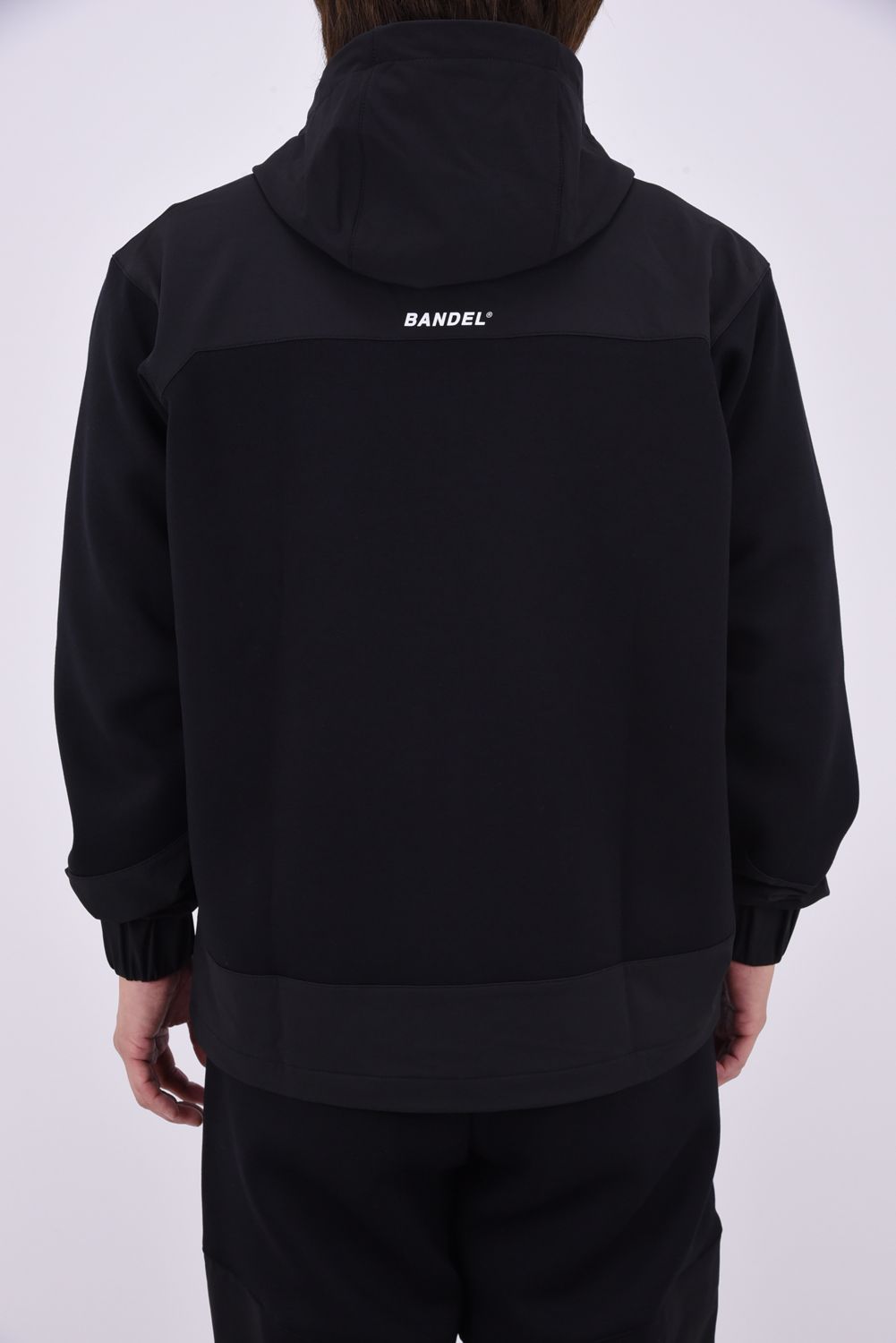 【26AW】 BONDING COMBINATION ZIP HOODIE / ボンディングコンビネーション ジップアップパーカー (ブラック/ブラック)