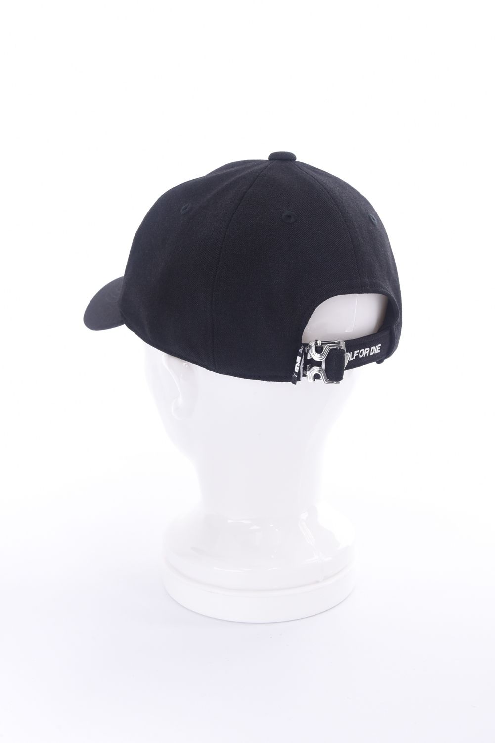 SPECTRA WOOLY 6P CAP / ブランクスカル3Dロゴ刺繍 ベースボールキャップ (ブラック)