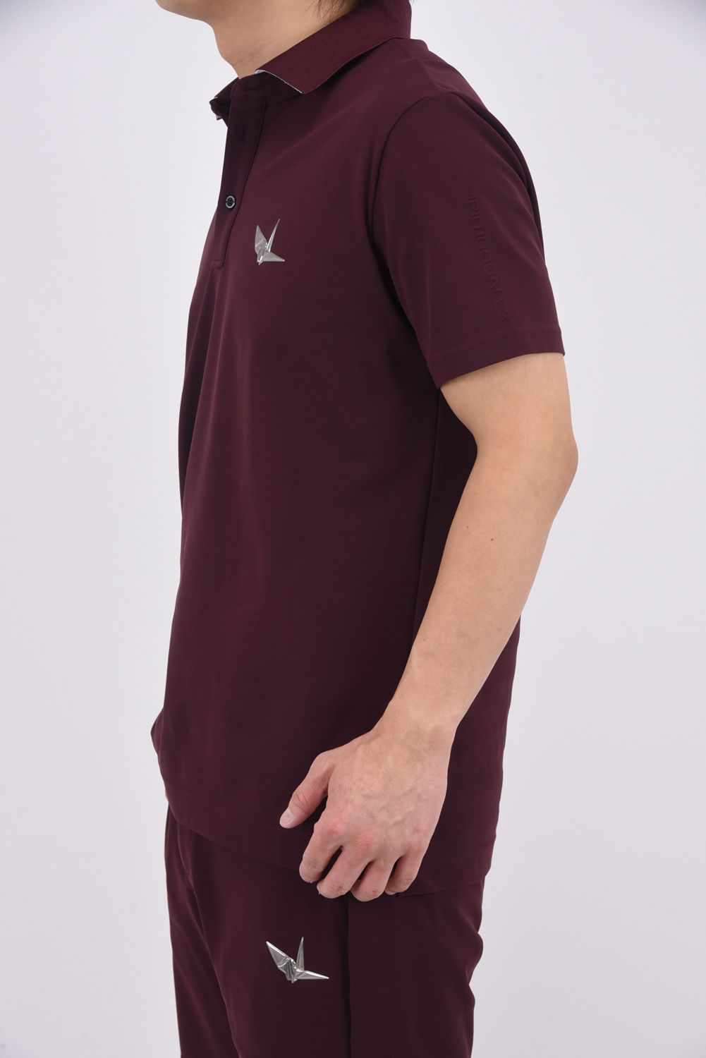 【26SS】 LUXE MESH POLO / 接触冷感 微細メッシュ生地 ポロシャツ (バーガンディ)