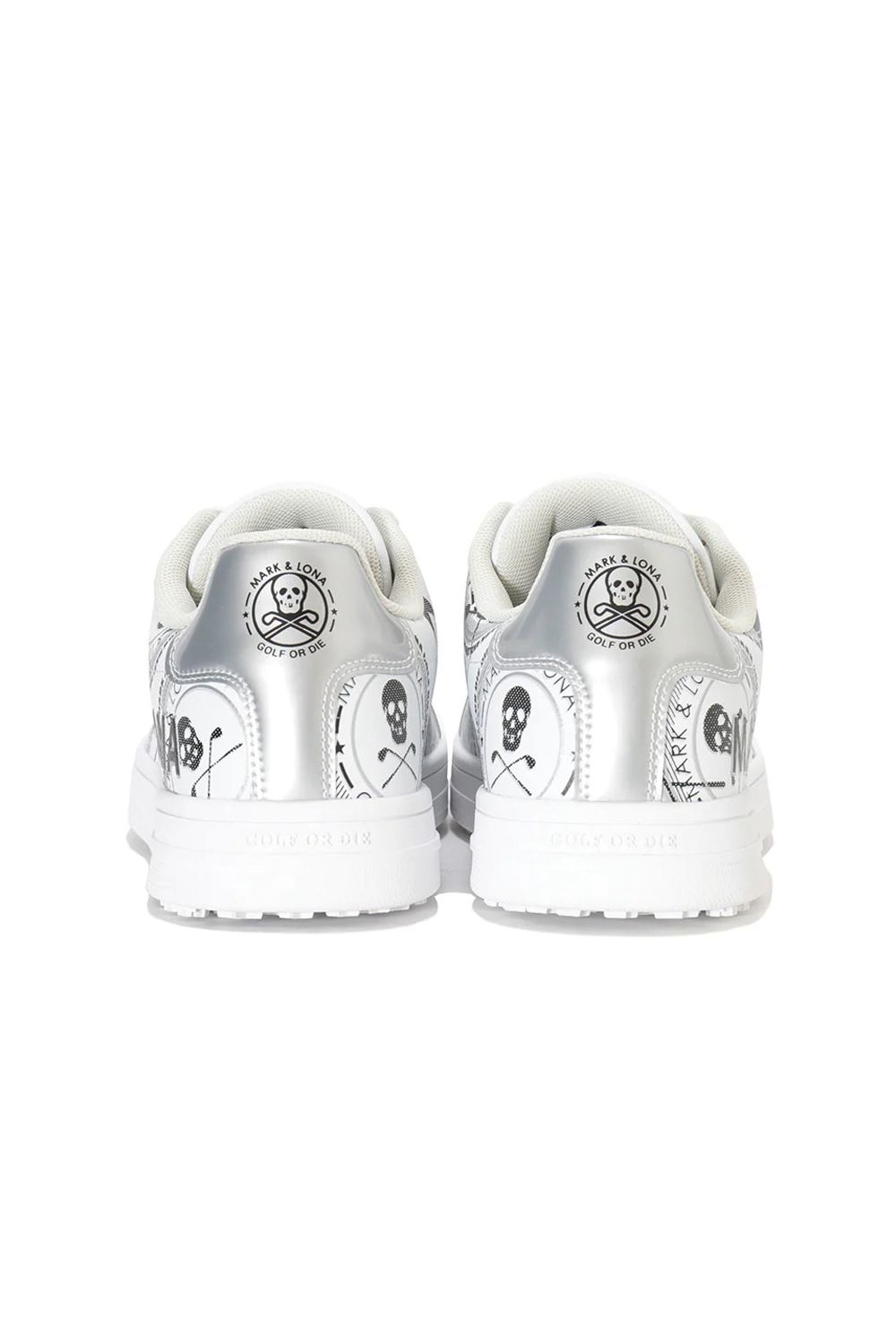 【26AW】 ATRAS SPIKELESS GOLF SNEAKERS / ロゴグラフィック ローカット スパイクレススニーカー (ホワイト)