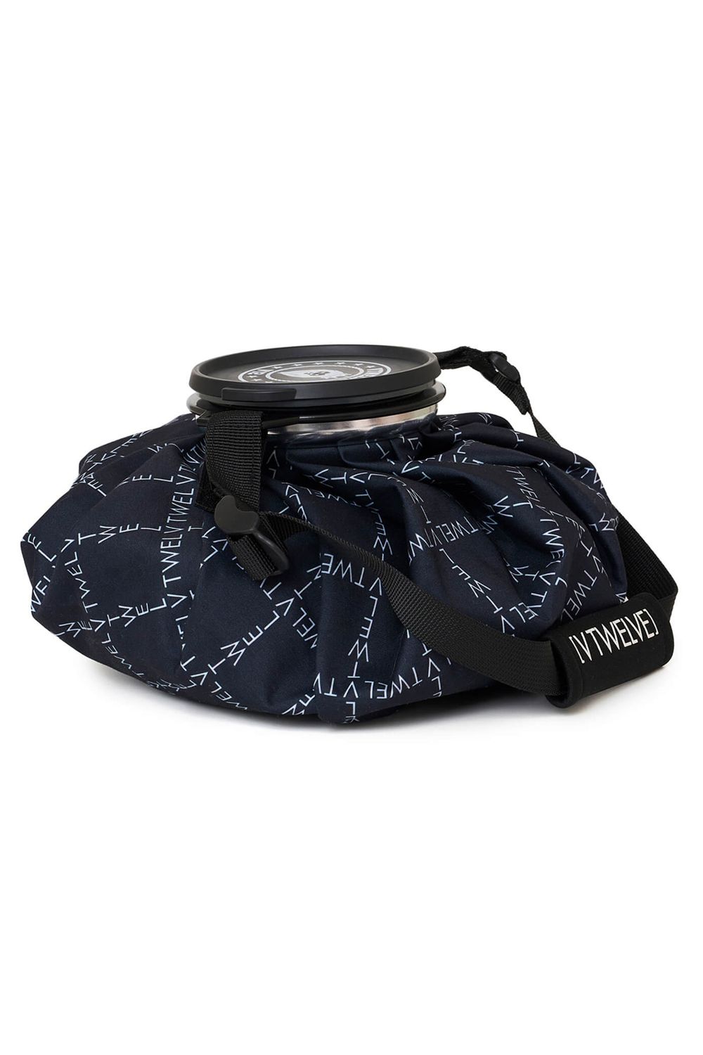 【26SS】 TYPO GRID ICE BAG / ブランドロゴ総柄 アイスバッグ (ブラック)