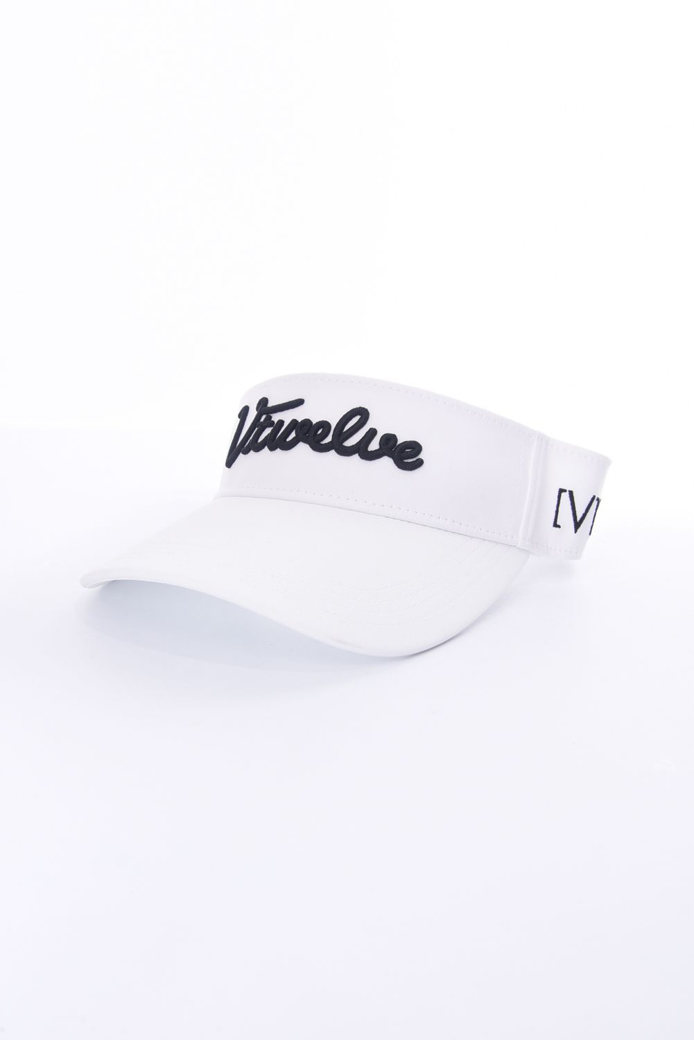 TIT VISOR / V12筆記体ロゴ サンバイザー (ホワイト)