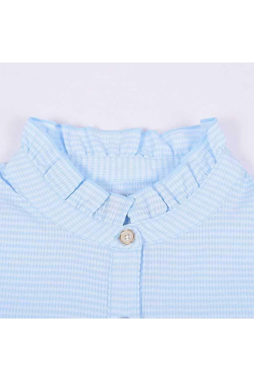 【25SS】【レディース】 WOMENS DOT AIR FRILLED BLOUSE / ドットエアー フリルブラウス (サックス)*