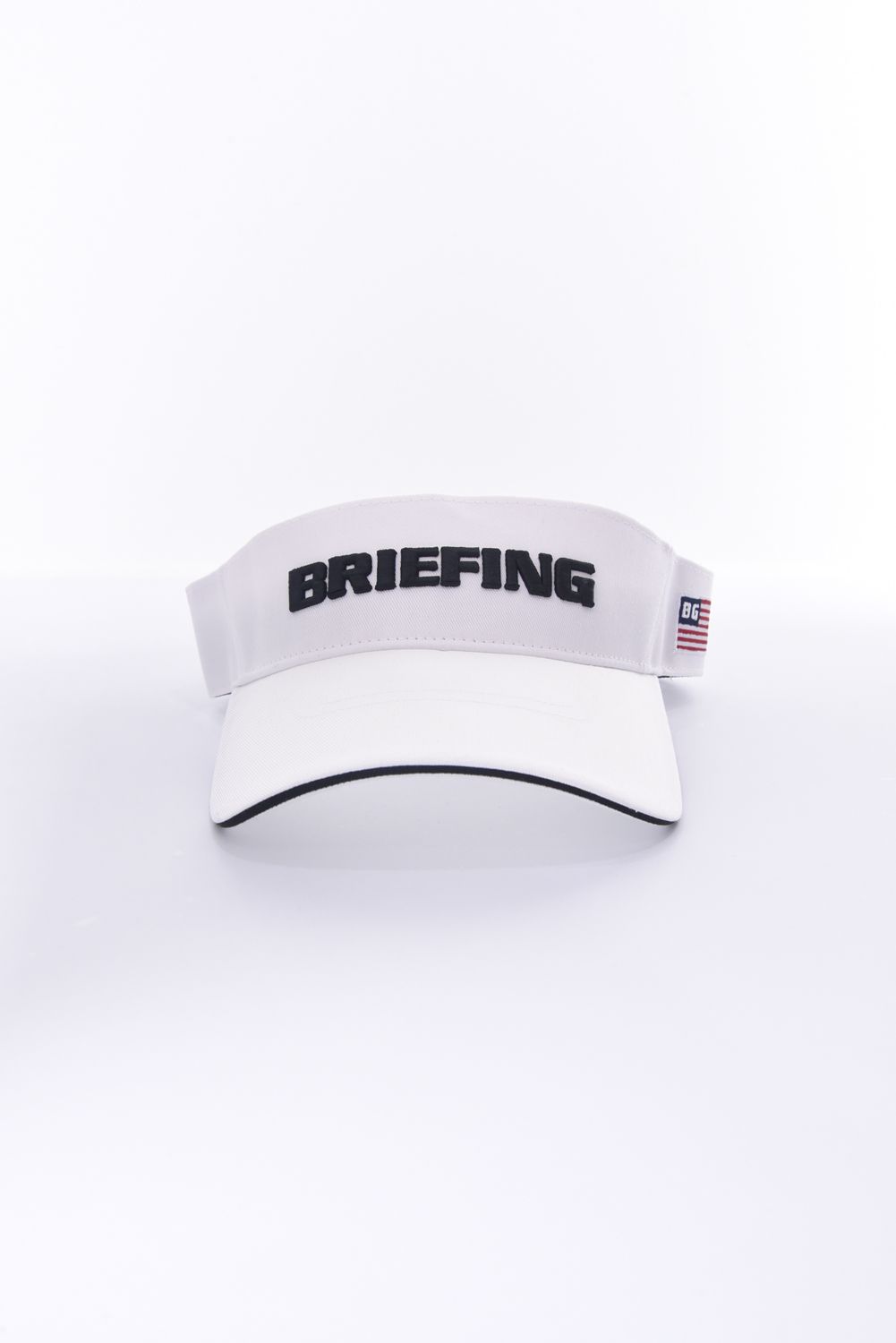 MENS BASIC VISOR / ブランドロゴ刺繍 ベーシック サンバイザー (ホワイト)