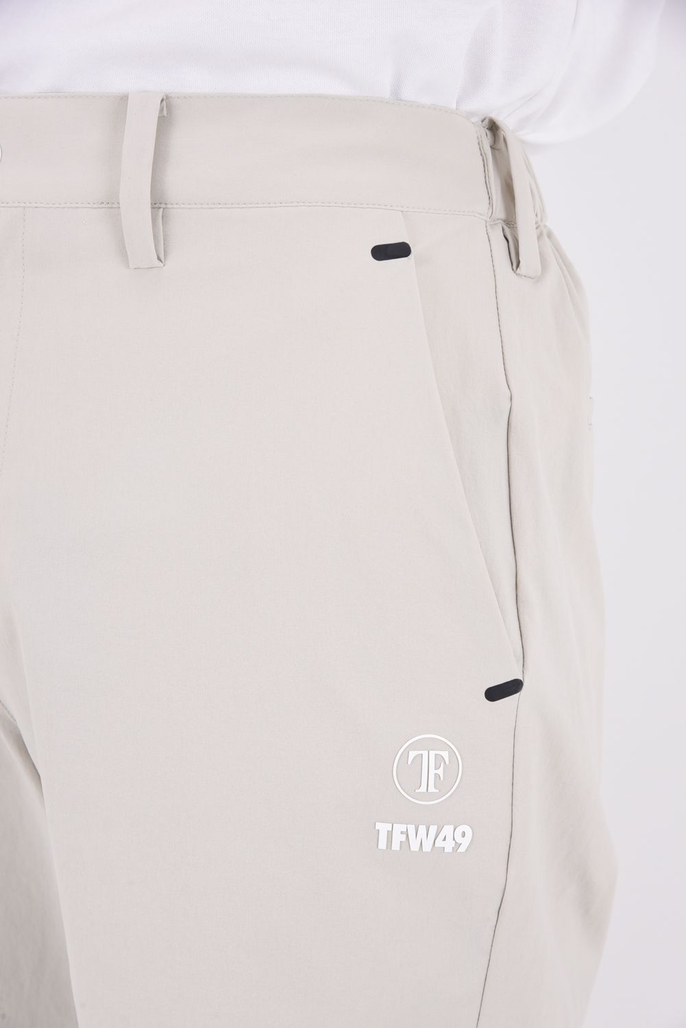 【26SS】 COMBINATION SHORTS / 接触冷感 異素材切り替え ショートパンツ (ベージュ)