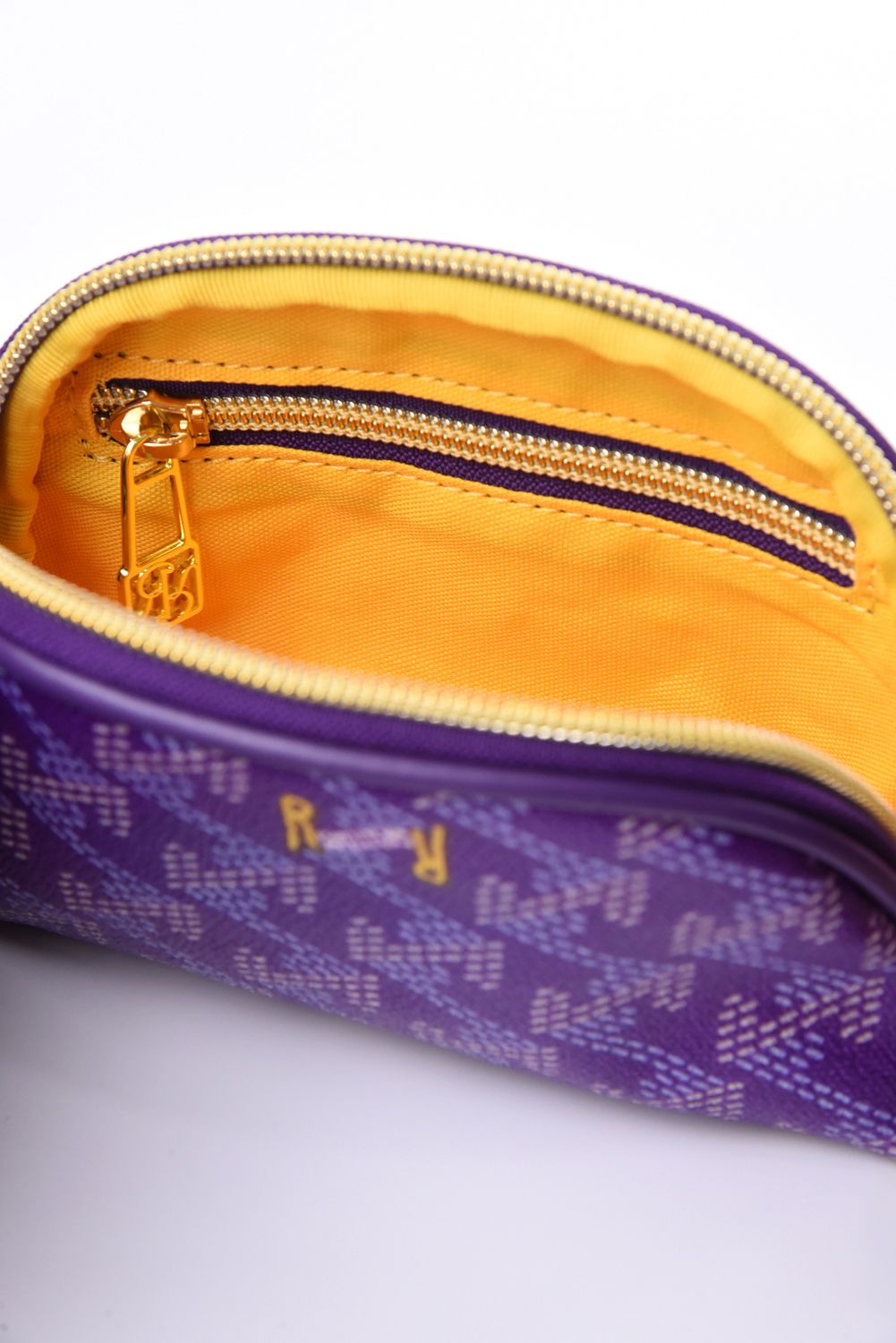 【プレゼント好適品】 KIWI PETIT (キウィ プチ)  / ブランド オリジナルテキスタイル プチ ポーチ (ロイヤルパープル)