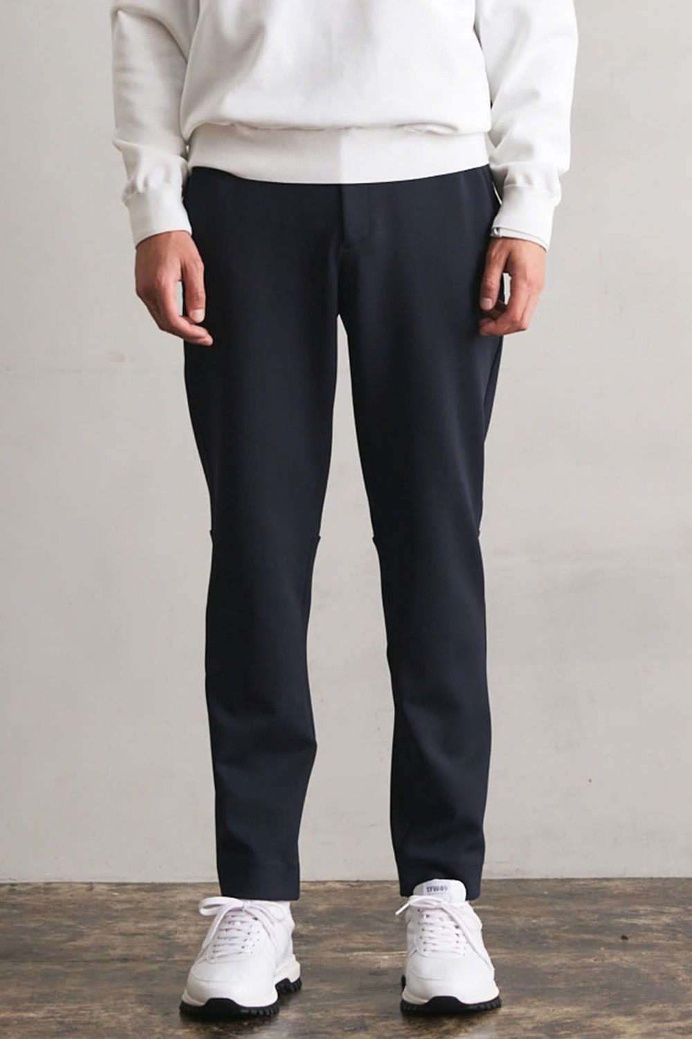 【26AW】 LUXURY ACTIVE PANTS / ダンボールニット素材 ロングパンツ (ブラック)