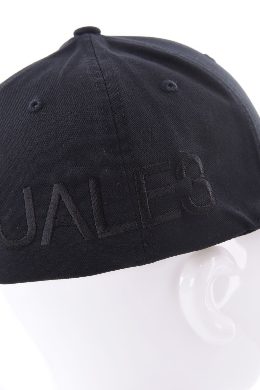 【26AW】 WOOLY COMBED 1PIU1UGUALE3 LOGO CAP / バックロゴ刺繍 キャップ (ブラック)