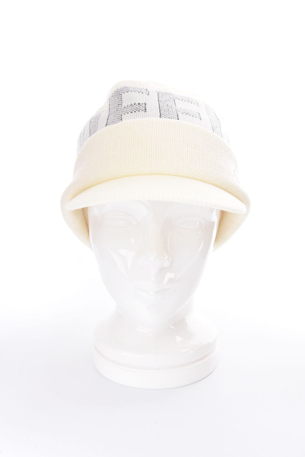 MS WR WOOL KNIT WORK CAP / ブランドロゴジャカード ニットワークキャップ (アイボリー)