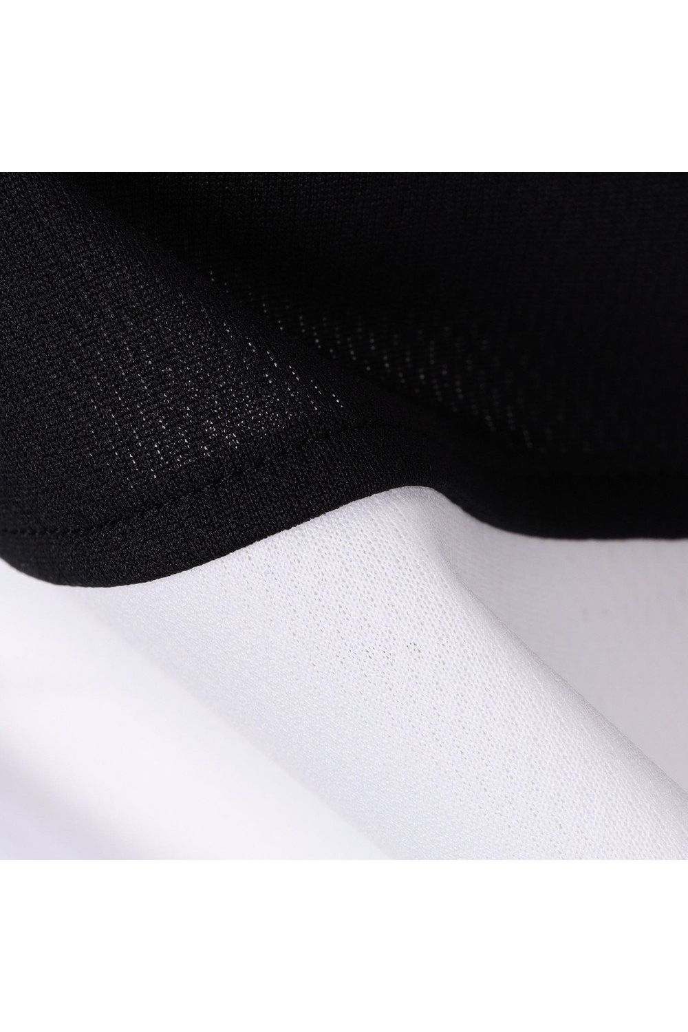 【26SS】【レディース】 WOMEN’S BI-COLOR HIGHNECK RF / バイカラー リラックスフィット ハイネックTシャツ (ブラック)