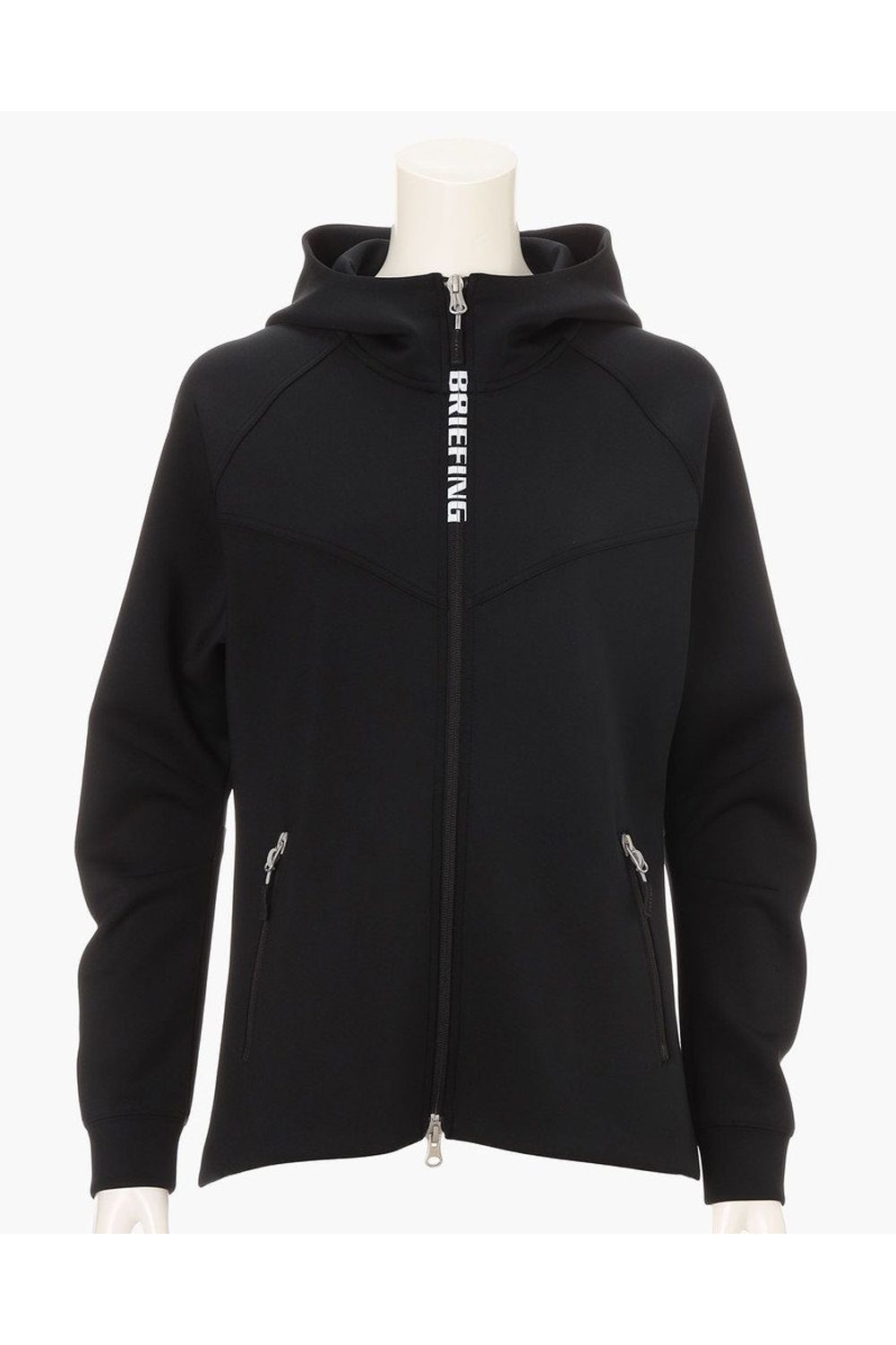 【26SS】【レディース】 WOMEN’S 3D LOGO PARKA / 3Dエンボスロゴ ストレッチジャージ ジップアップパーカー (ブラック)