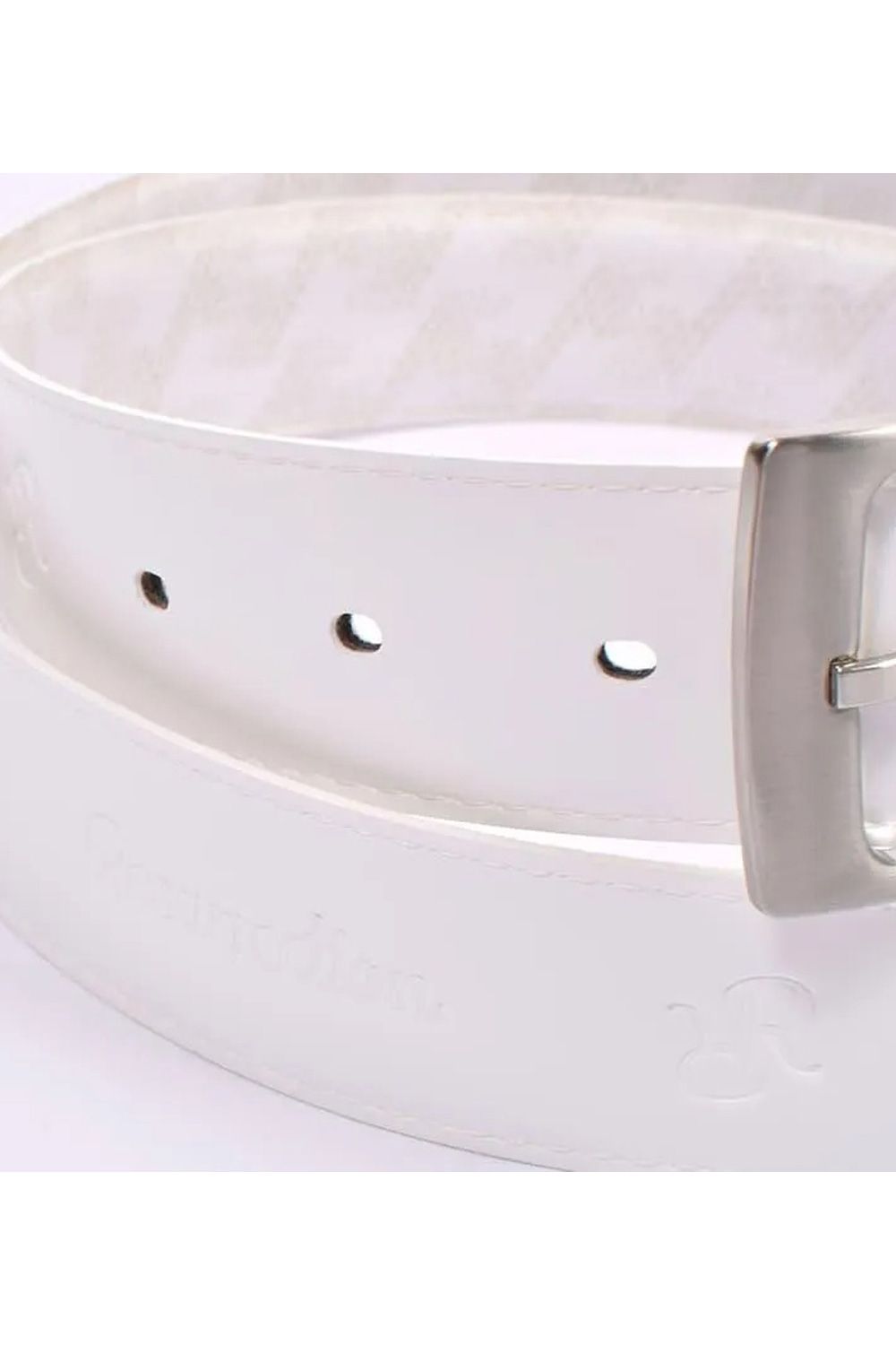 【26SS】 COUATL (コアトル) / ブランドオリジナルテキスタイル リバーシブル ベルト 35mm (モノホワイト)