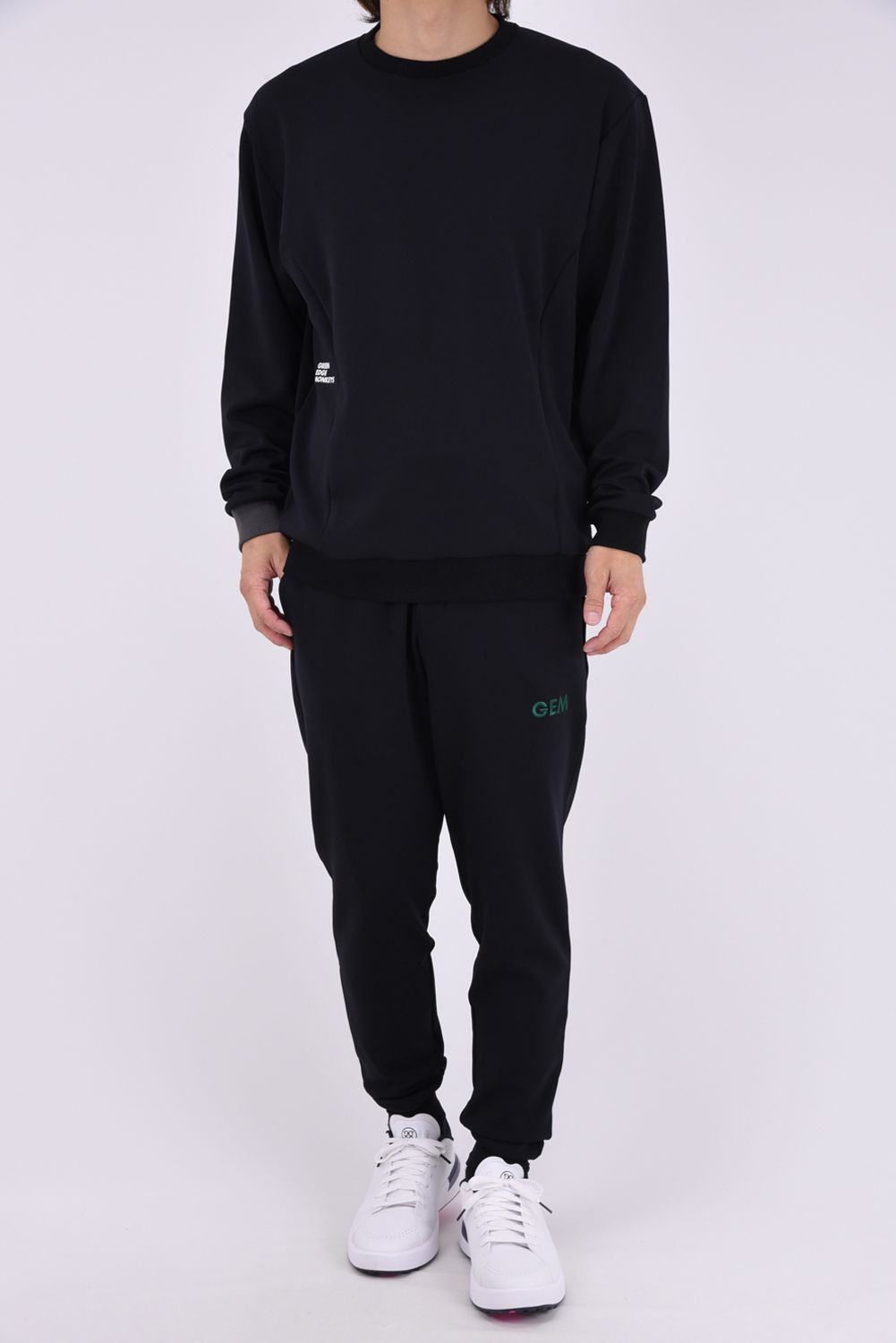 【26AW】 【ユニセックス対応】 JERSEY SWEATSHIRT / ダンボールニット バックプリント スウェットシャツ (ブラック)