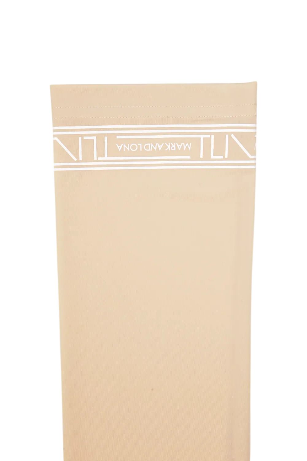 【26SS】【T-LINE】 ARM COVER / ブランドロゴ箔プリント アームカバー (ベージュ)