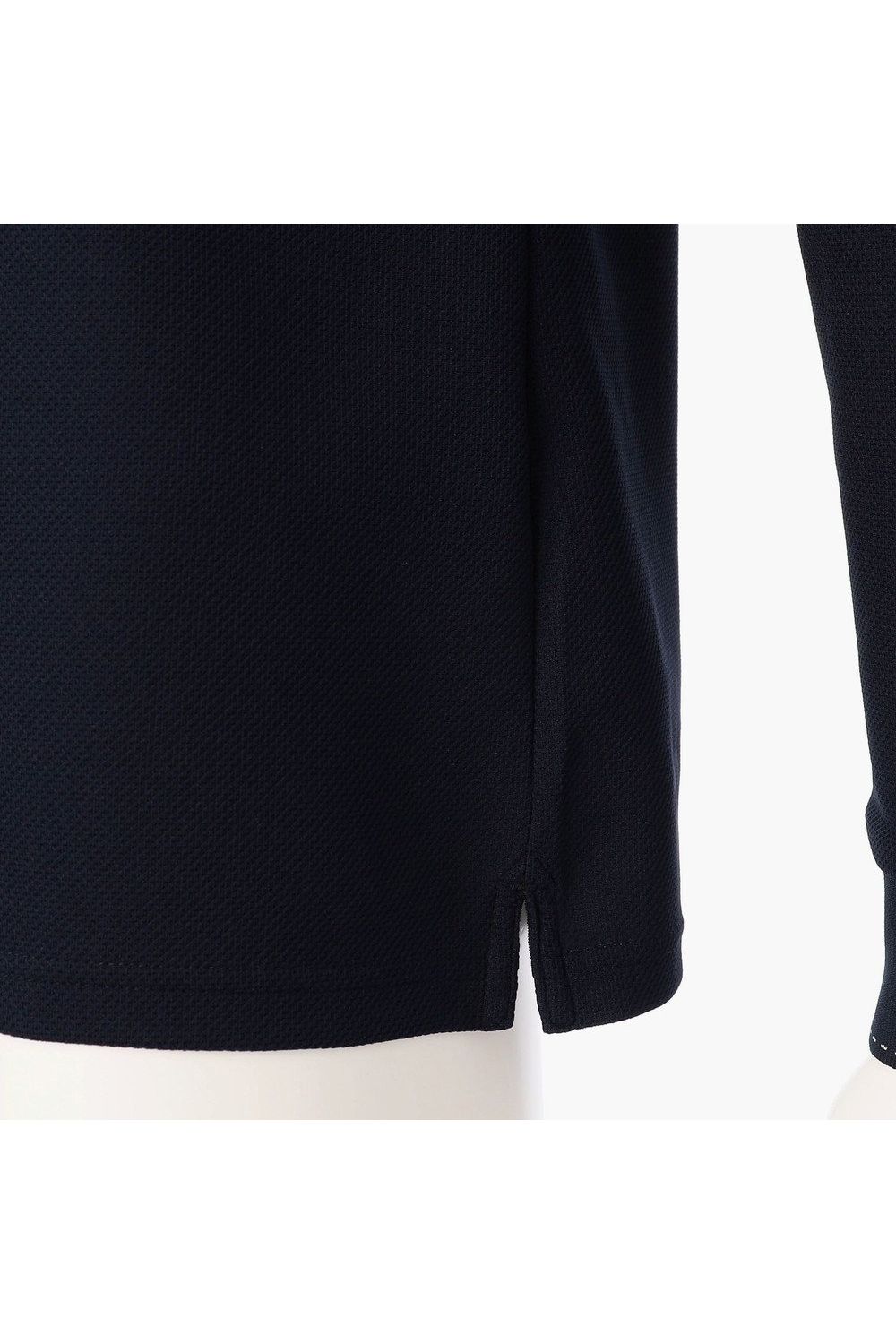 【26AW】 MEN’S BASIC LS POLO / ベーシック ブランドロゴ 長袖ポロシャツ (ネイビー)