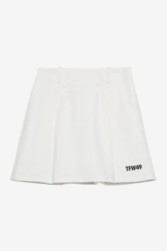 【26SS】【レディース】 BOX PLEATED SKIRT / ボックスプリーツスカート (インナーパンツ一体型) (ホワイト)