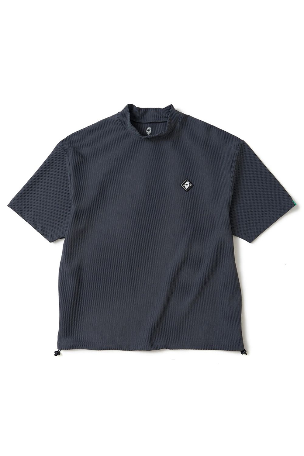 【26SS】 AIRY AWA MOCK / ワッフル生地 バックライン モックネックTシャツ (グレー)
