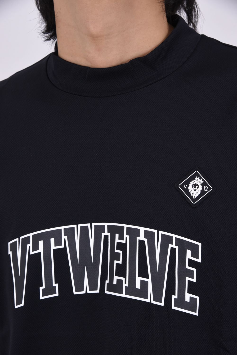 【26SS】 SNEAK MOCK / スニーク モックネックTシャツ (ブラック)