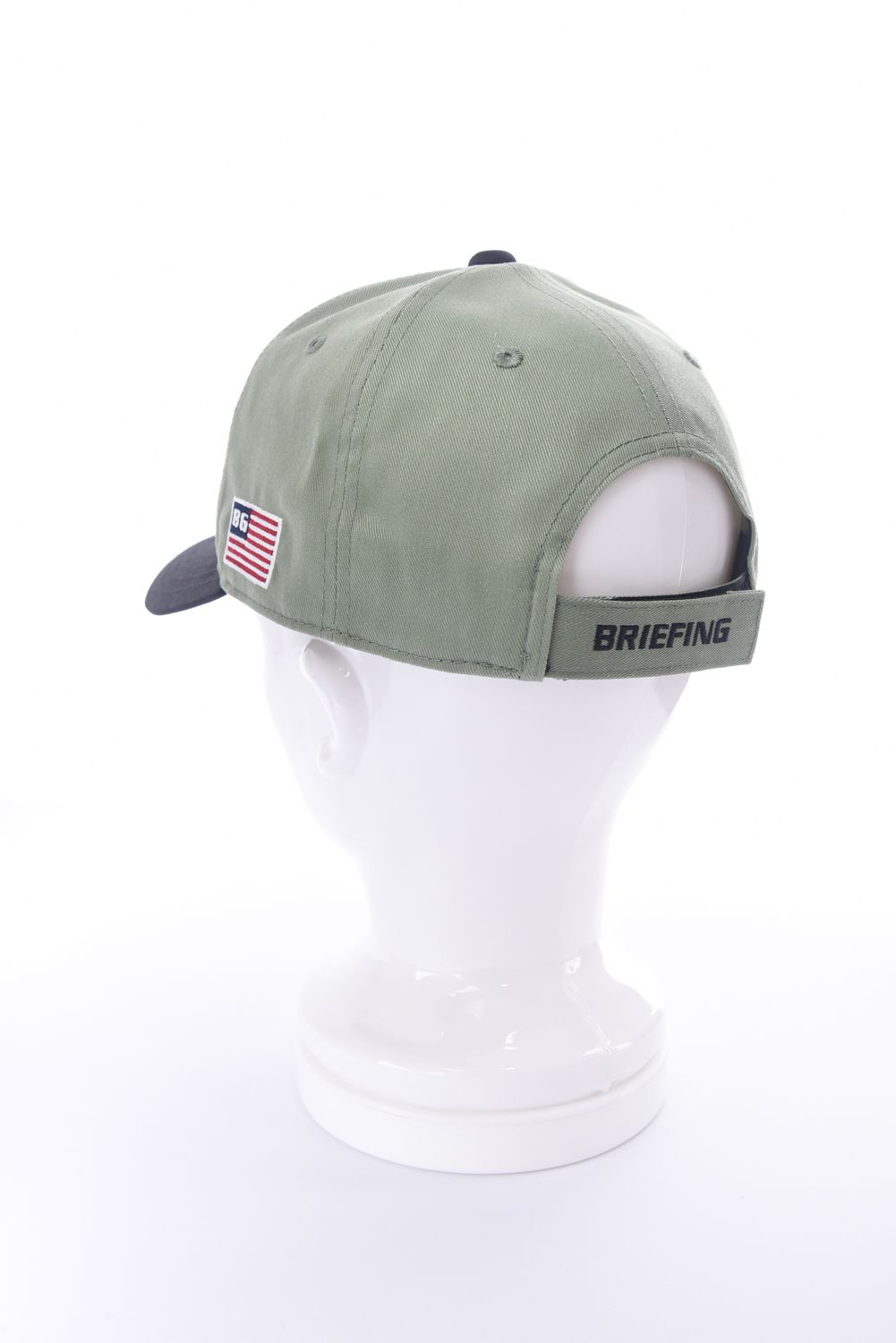 【26SS】 MEN’S COLLEGE LOGO CAP / カレッジ風ロゴ バイカラー キャップ (セージグリーン)