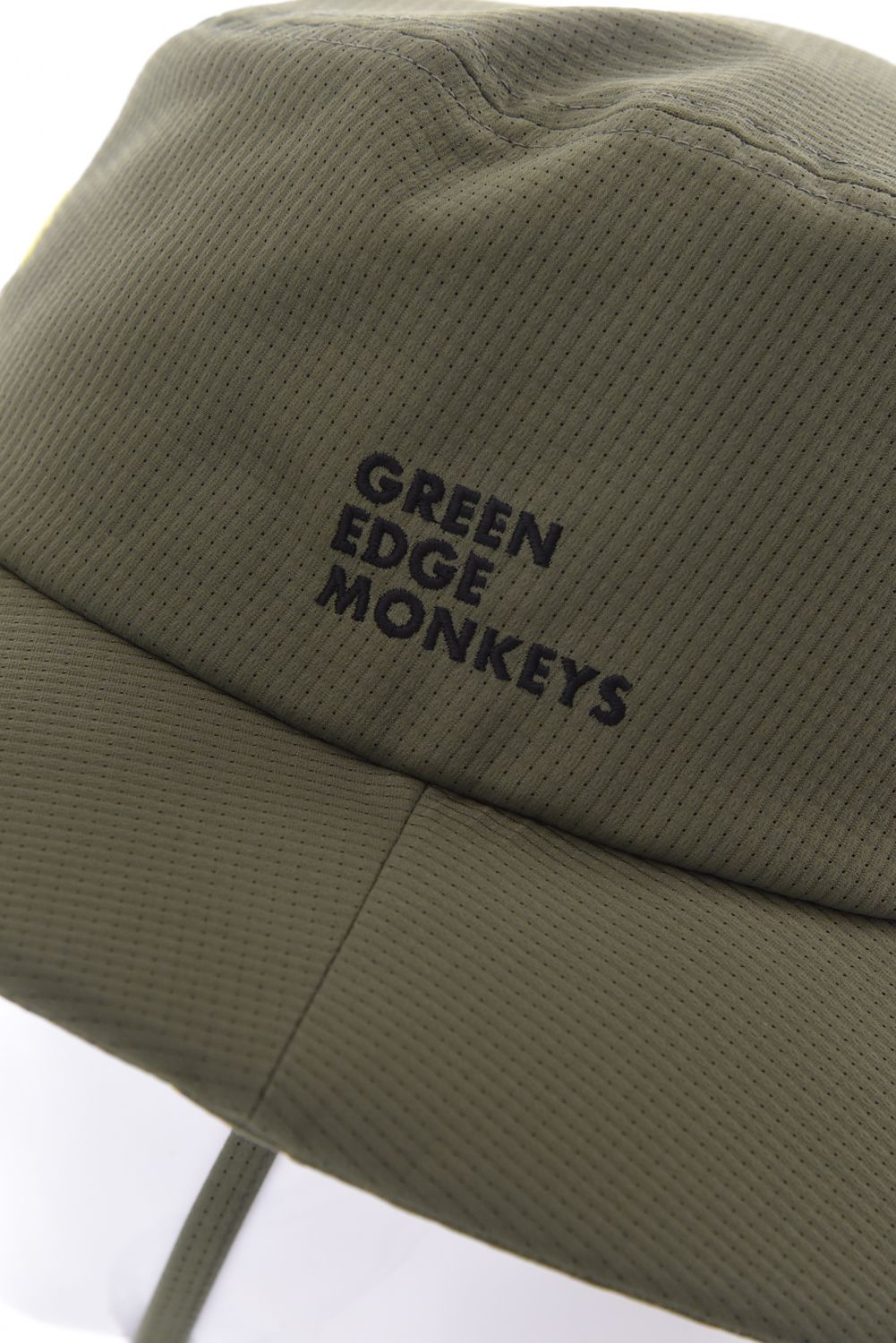 【26SS】 BUCKET HAT / モンキー刺繍ワッペン バケットハット (カーキ)