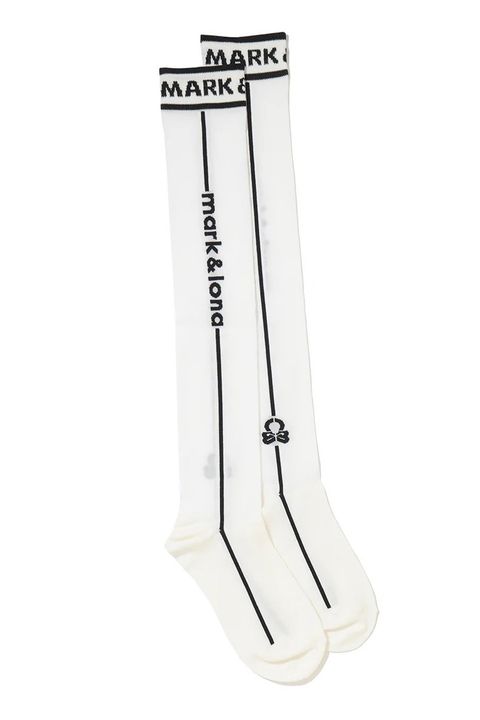 【26SS】【レディース】 ML SHEER OVER KNEE SOCKS / サイドライン シースルー ニーソックス (ホワイト)