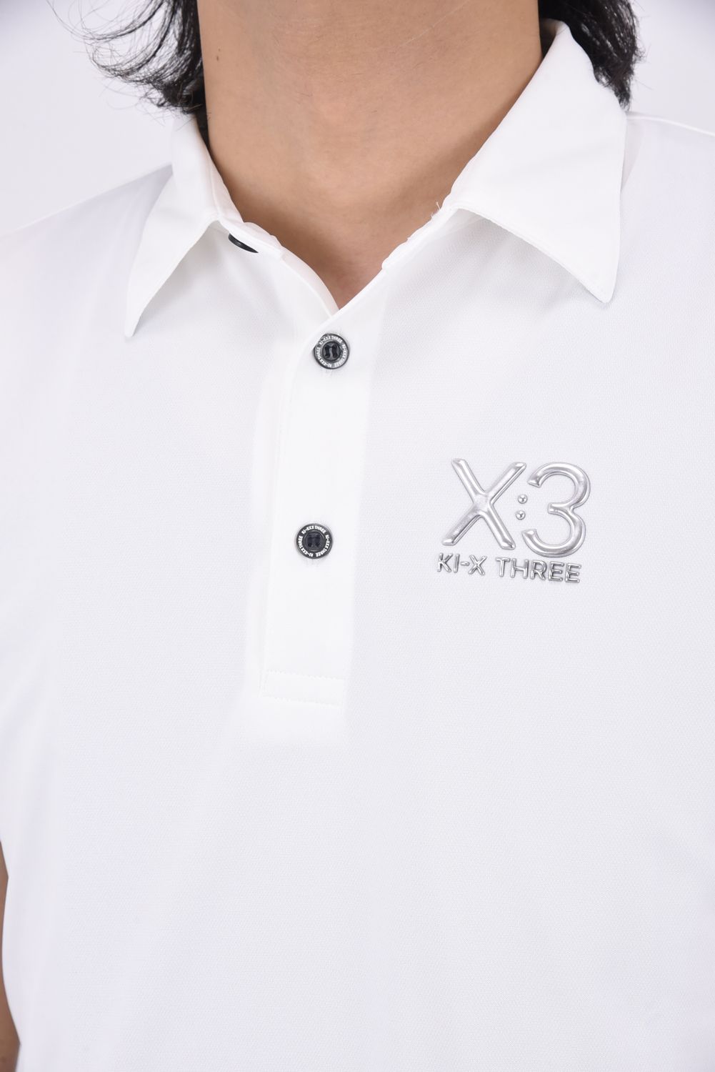 KI-XXX THREE - 【25SS】 POLO / サイドロゴ ポロシャツ