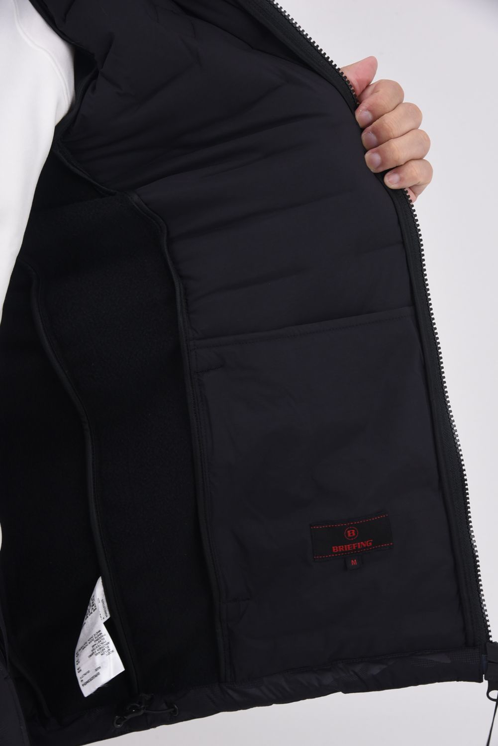 【25AW】 MEN'S HYBRID DOWN PARKA / ストレッチタフタ ダイヤモンドロゴ ハイブリッドダウンジップパーカー (ブラック/カモ)