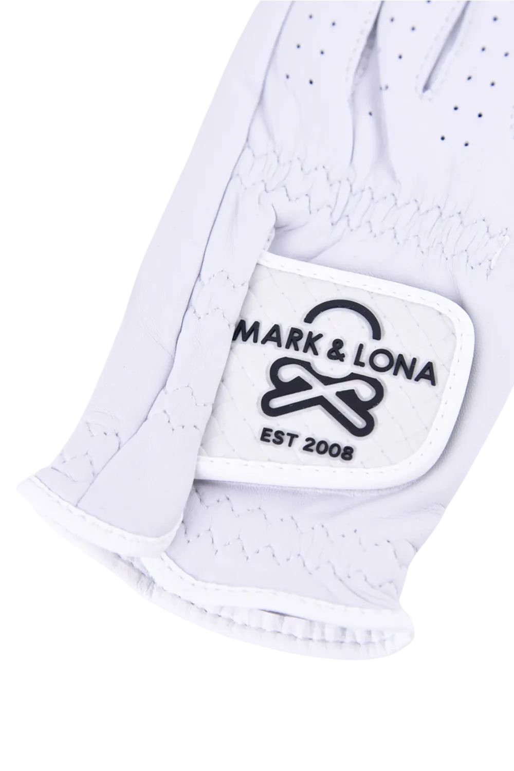 【26SS】【レディース】 EVER BREATHABLE LEATHER NAIL CUT GLOVE / ラムレザー ブランクスカルロゴ 両手用ネイルカットグローブ (ホワイト)