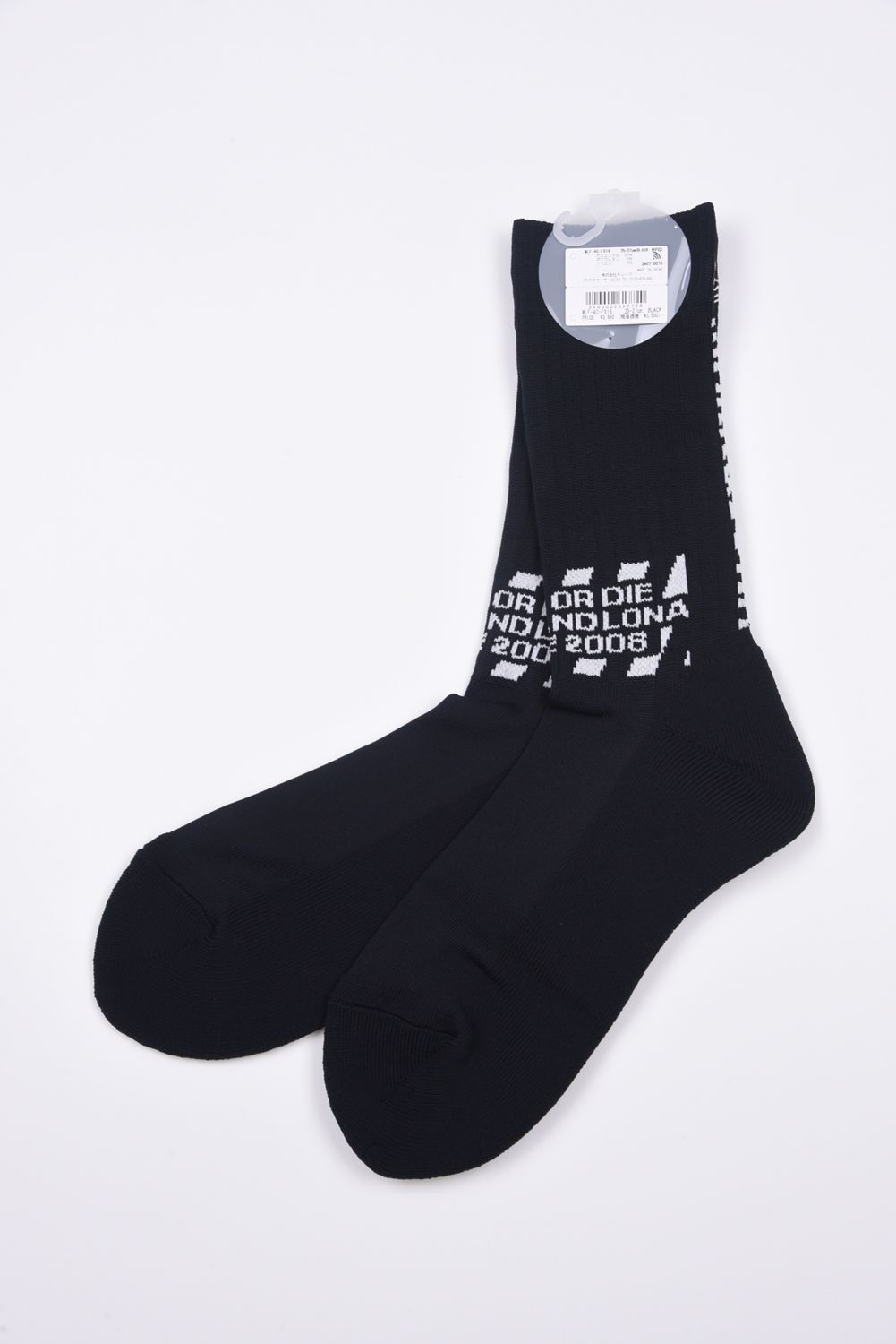 【2024AW 木村拓哉さん着用 VOL.5】 CHARGERD ML SOCKS / シーズンロゴ ハイクルー丈 ソックス (ブラック)
