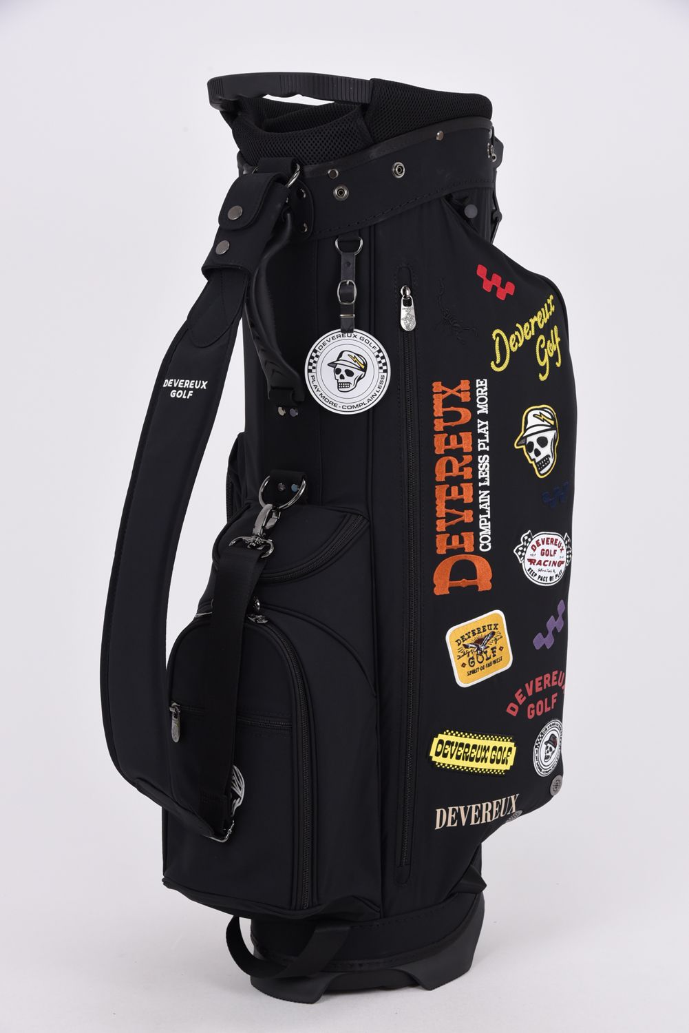 【26AW】 PIONEER TOWN Logo Assorted CADDIE BAG / ロゴアソート スタンドタイプ キャディバッグ (ブラック)
