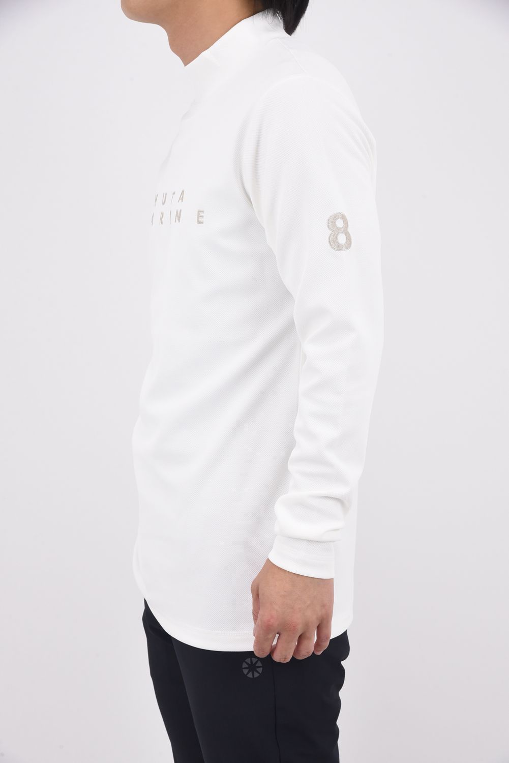 【25AW】 STRETCH MOCK NECK / ストレッチ モックネック Tシャツ (ホワイト)