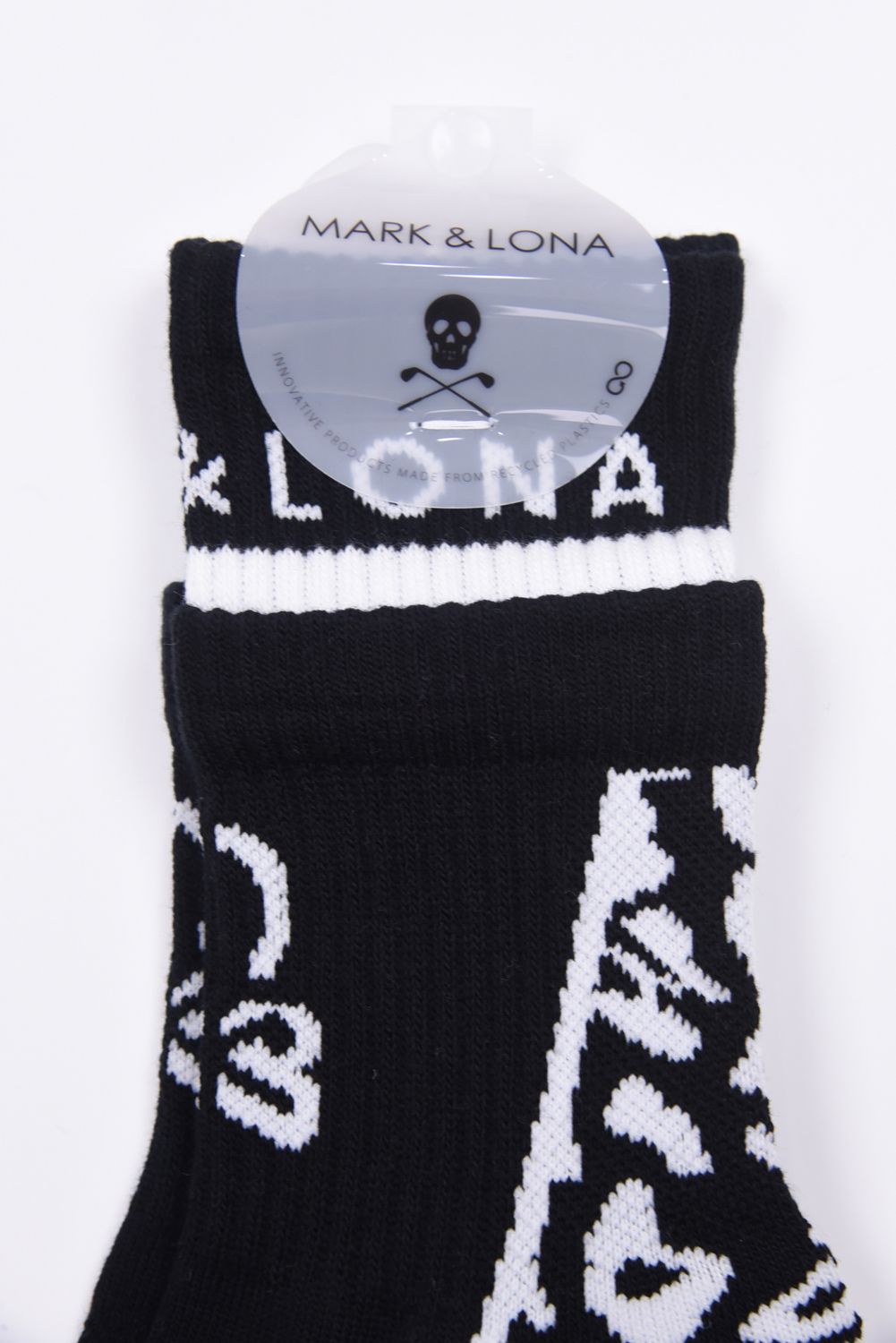 【26SS】【レディース】 PANTERA GRIP CREW SOCKS / レオパードパターン ジャパンメイド レイヤード風クルーソックス (ブラック)