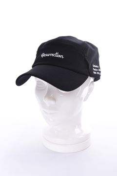 【26AW】 JET CAP / シボ素材 ブランドロゴ刺繍 ジェットキャップ (ブラック)