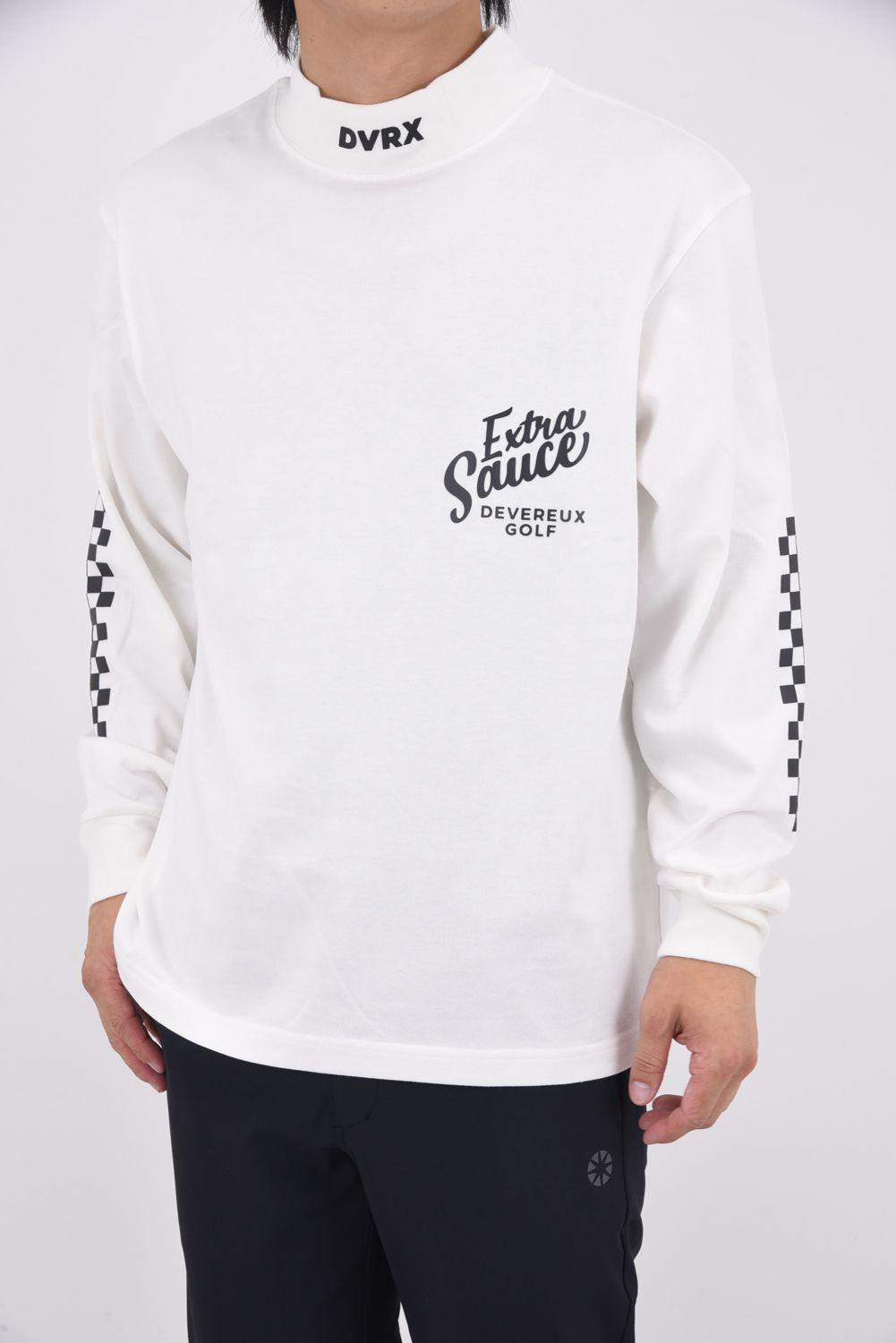 【25AW】 VALLEY Cotton Mock Long Sleeve / バックプリント ロングスリーブ モックネック (ホワイト)