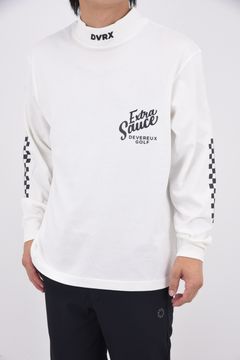 【25AW】 VALLEY Cotton Mock Long Sleeve / バックプリント ロングスリーブ モックネック (ホワイト)