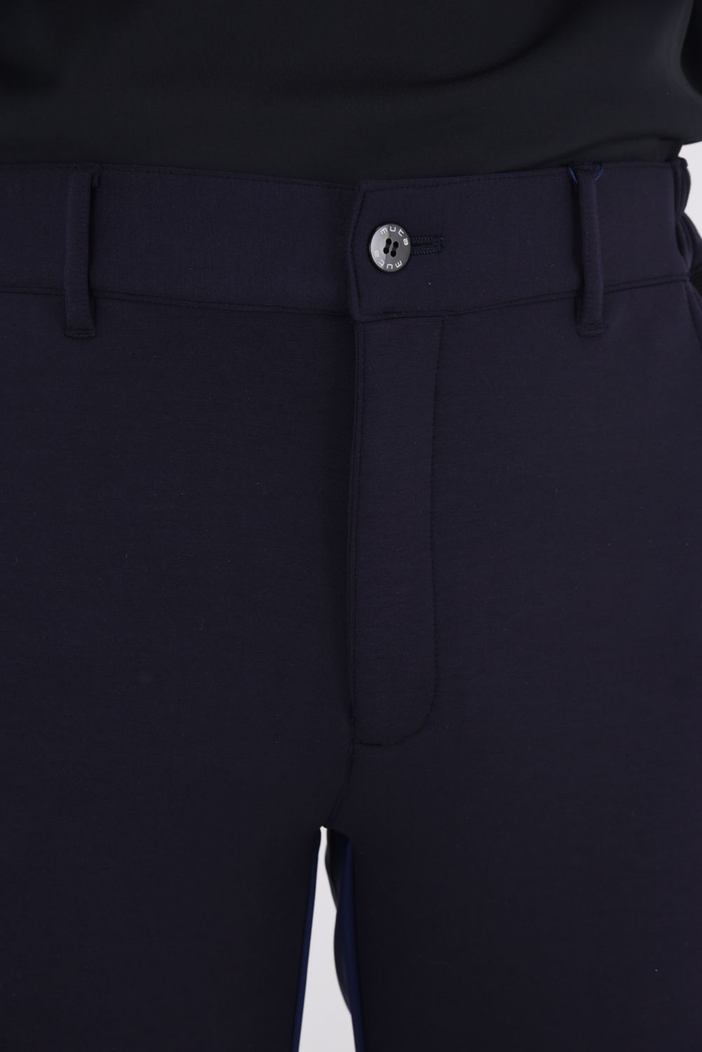 【期間限定ポイント50倍】BACK RIB COMBINATION PANTS / ダンボール素材 バックリブ サイドライン ロングパンツ (ネイビー)