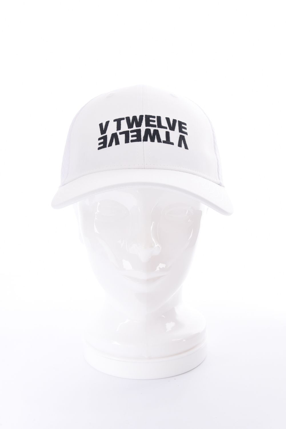 【26SS】 INVERT CAP / ブランドロゴ刺繍 メッシュキャップ (ホワイト)