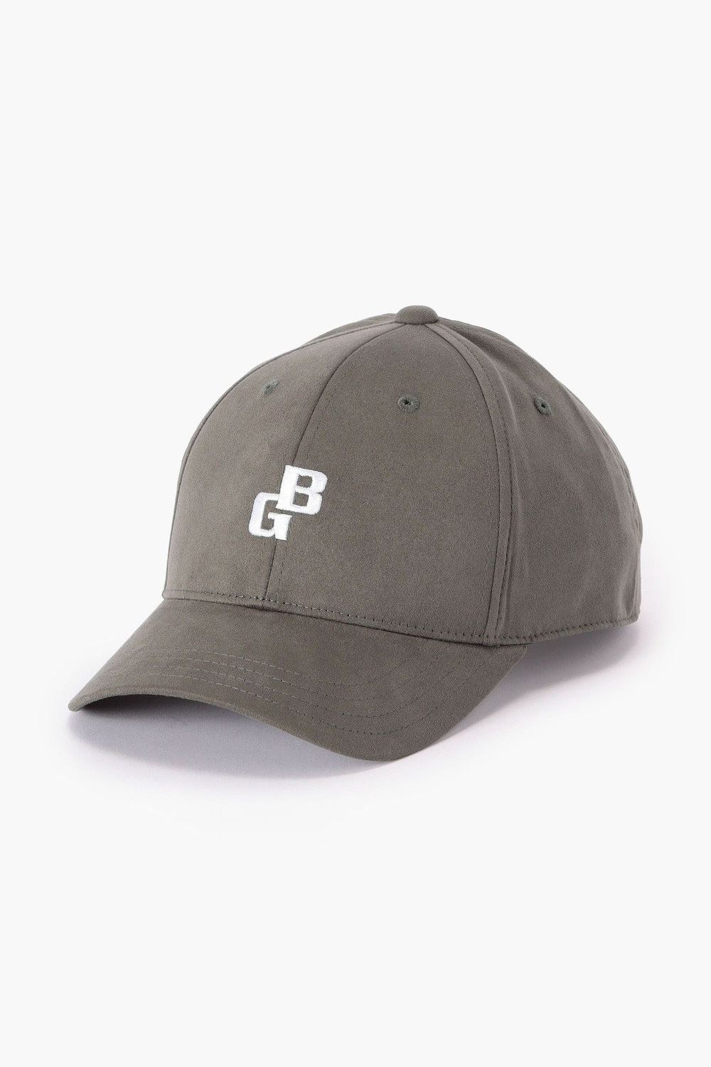 【26AW】 MEN’S SUEDE SMALL BG LOGO CAP / スウェード素材 スモールBGロゴ キャップ (グレー)