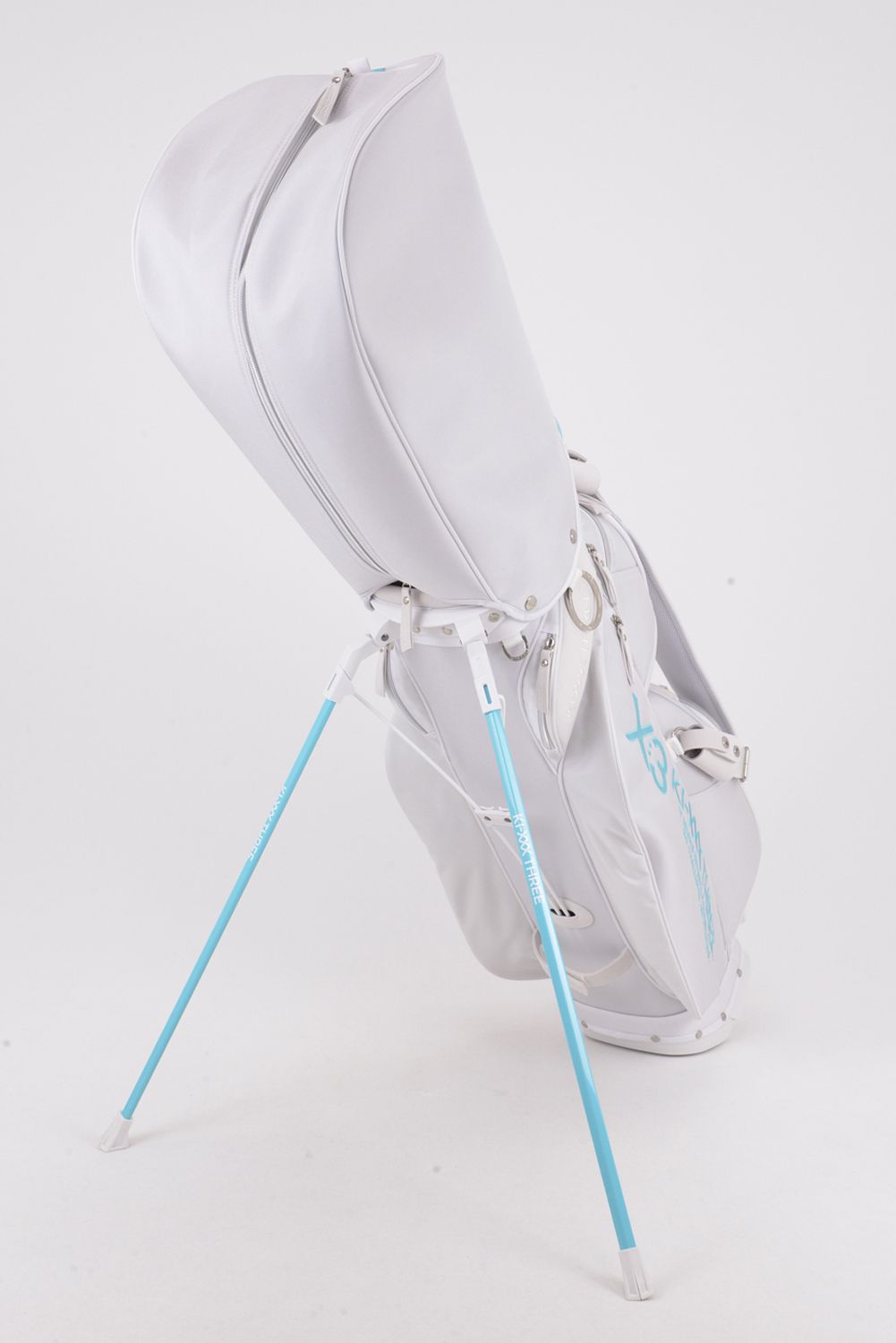 【銀行振込・代金引換不可】【返品・交換不可】 NYLON BASKET STAND CB / ナイロン バスケット スタンドキャディバッグ (ホワイト/ターコイズ)