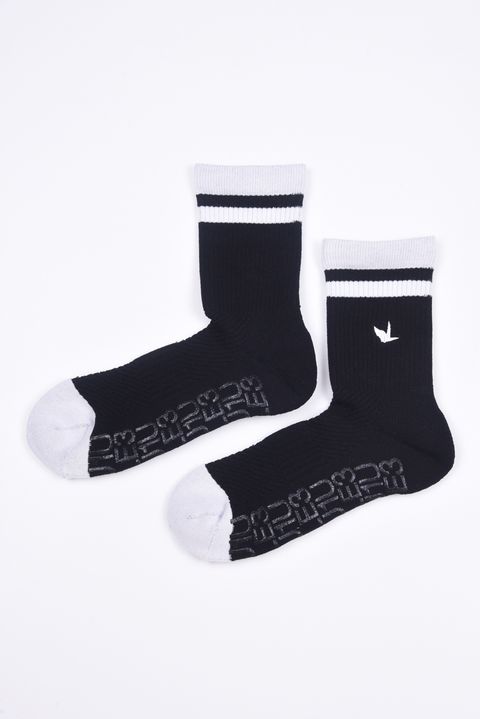 【2025AW】【レディース】 MIDDLE SOX / ミドルソックス (ブラック/ホワイト)