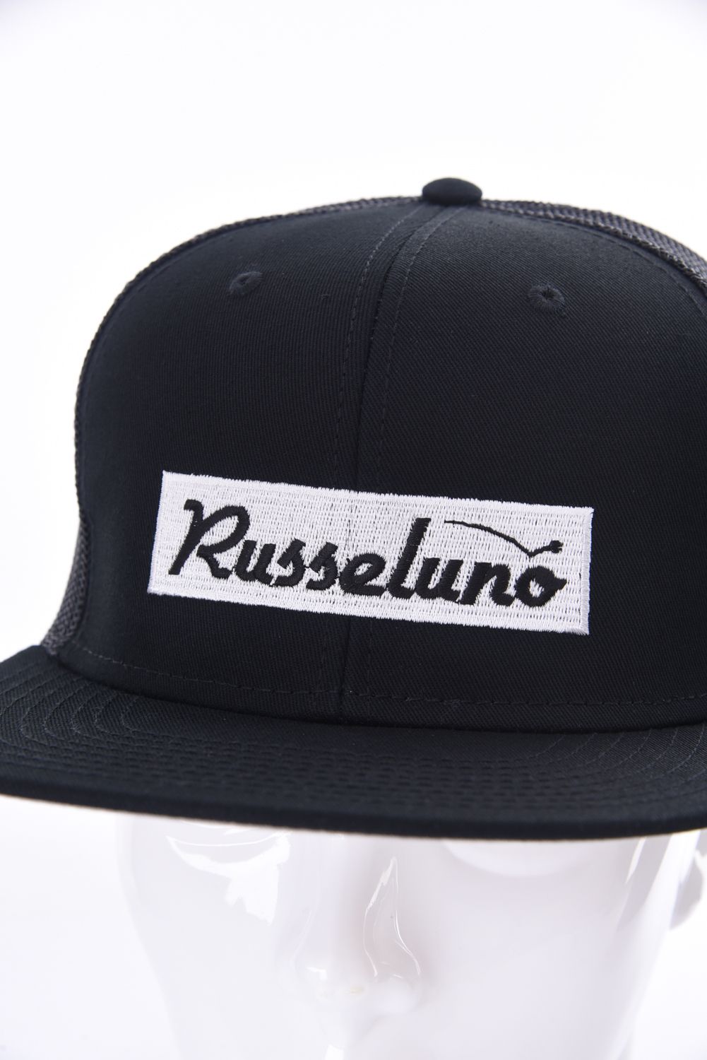 RUSSELUNO - BOX LOGO MESH CAP / BOXロゴ刺繍 メッシュ ベースボール
