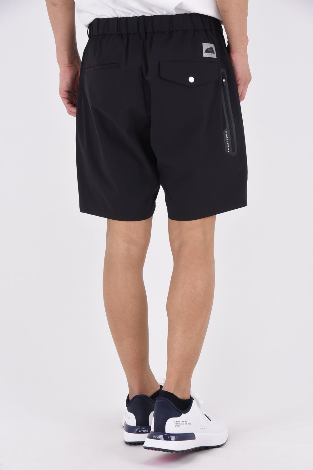 【26SS】 Makani Shorts / フラップポケット 4WAYストレッチ ベイカーショーツ (ブラック)