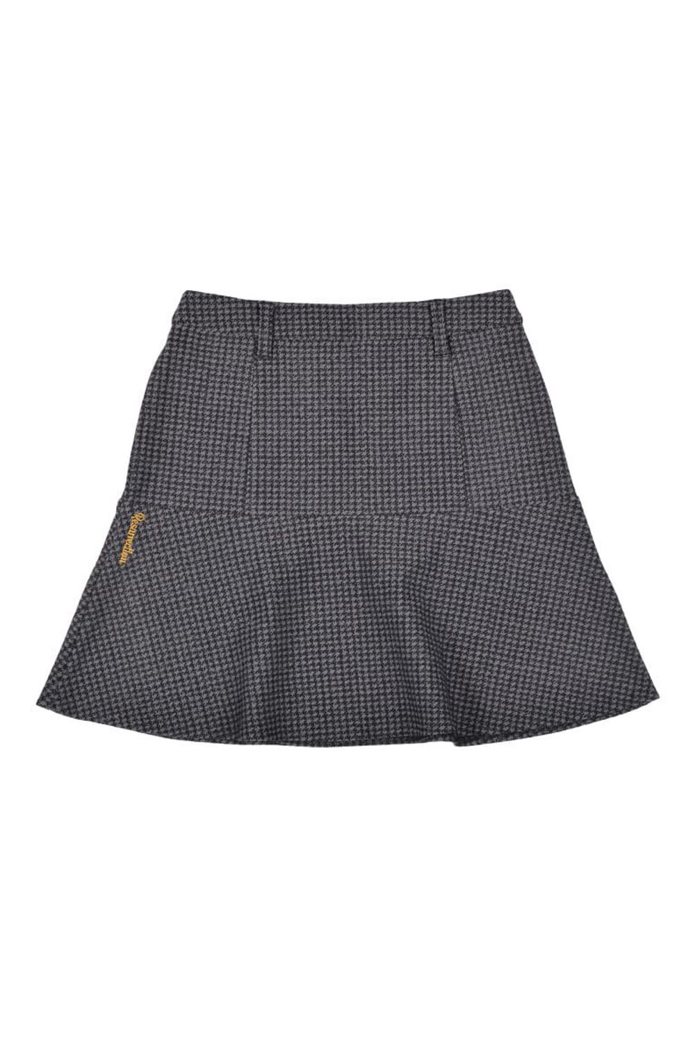 【レディース】 WOMENS WARM HOUNDSTOOTH SKIRT / 千鳥柄 ウォーム スカート (グレー)*
